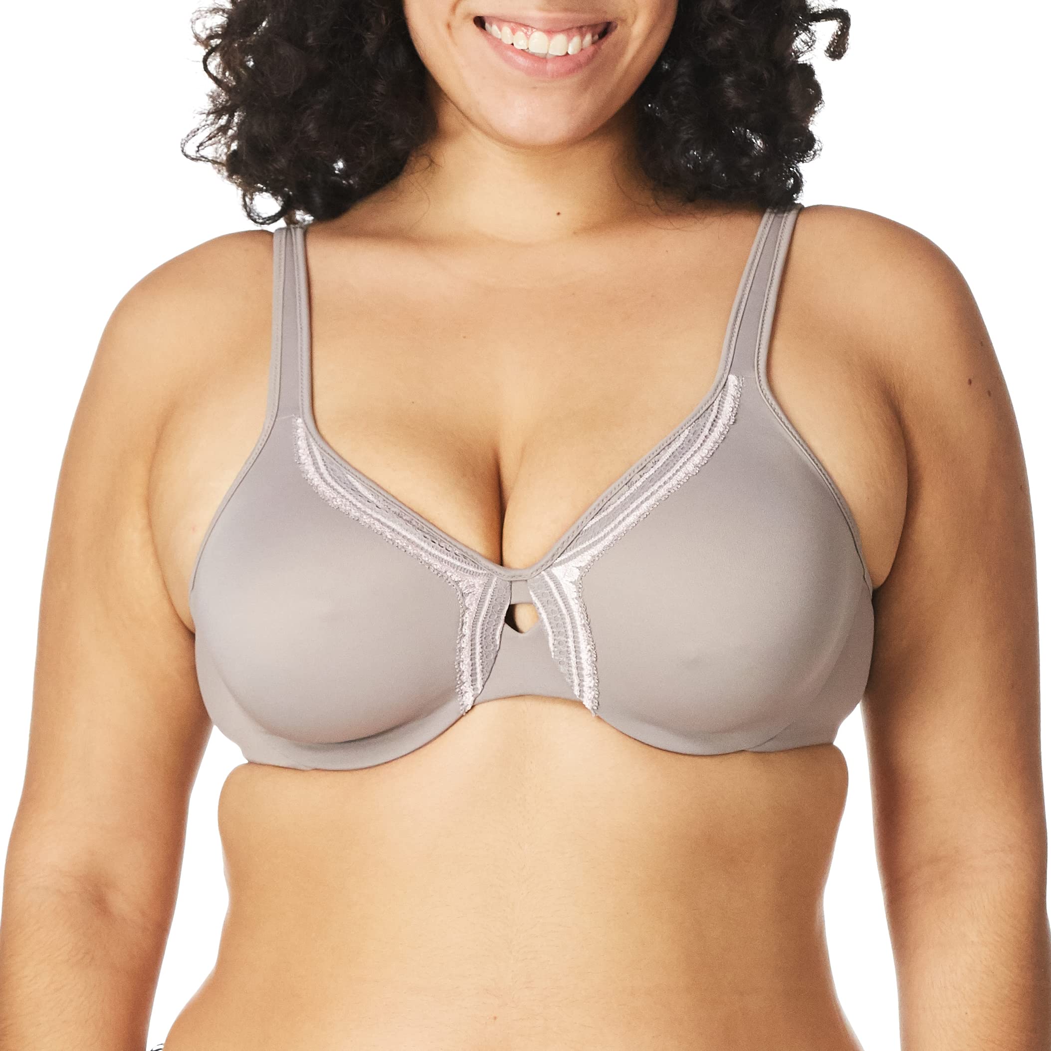 Olga Women's Butterfly Effect Minimizer Bra - Seamless Wirefree Support for Everyday Comfort | Perfect for Yoga, Work & Lounge Wear