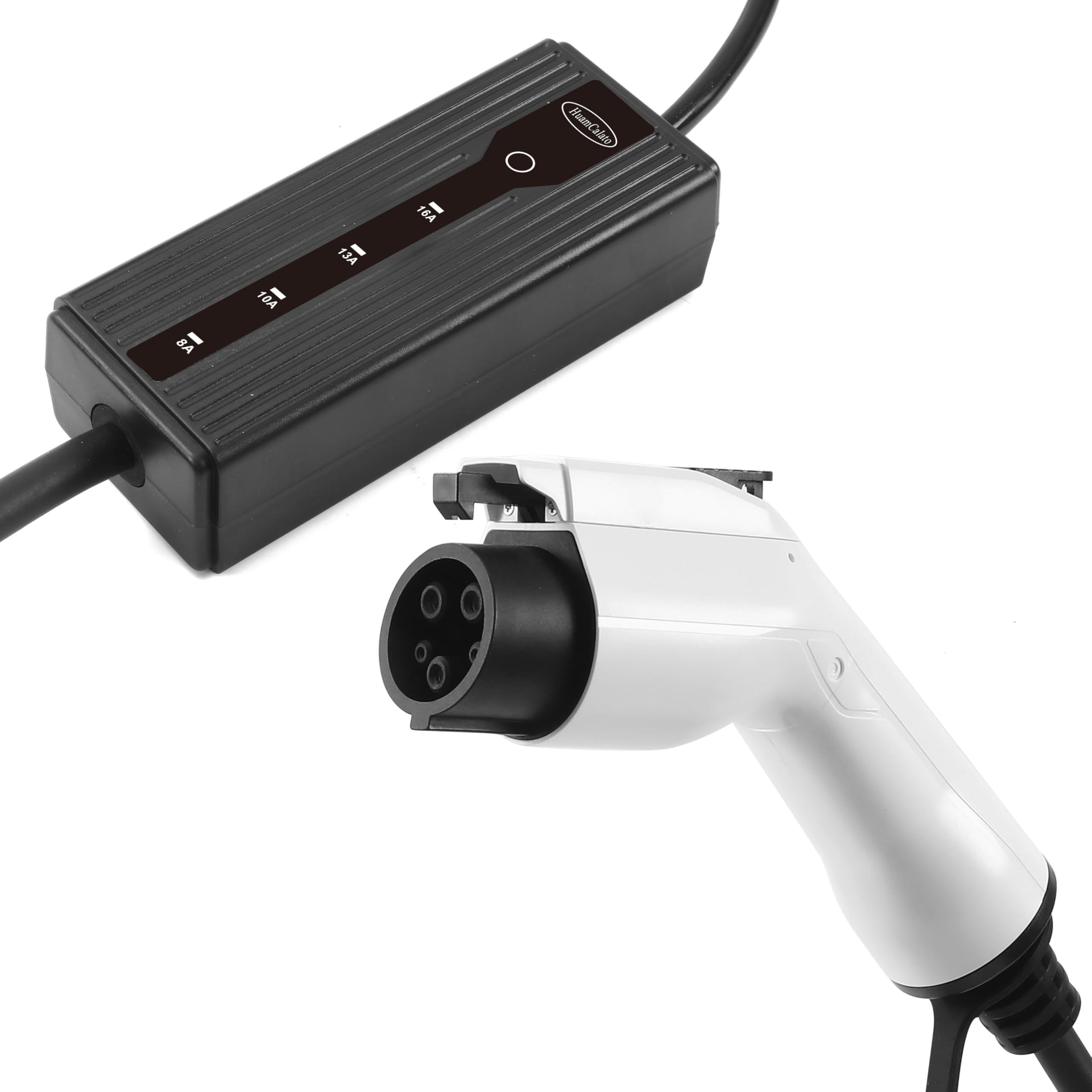 SAE J1772 Level 1 & 2 EV Charger - 16Amp 90-260V 3.5KW Portable Electric Vehicle Charging Cable with NEMA 5-15 Plug | Home & Travel Car Charging Station for Tesla, Chevy, Nissan Leaf | Fast Charging for Garage, Parking & Road Trips