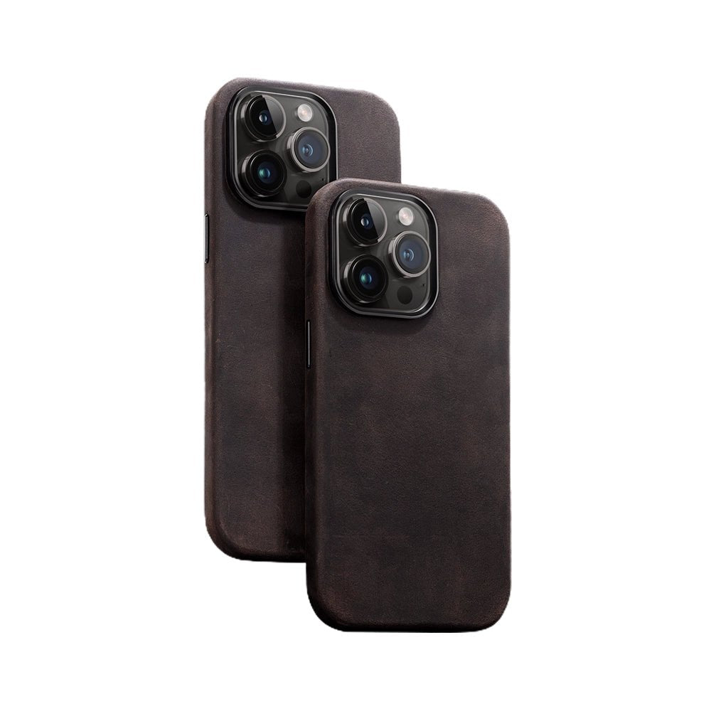 Genuine Leather iPhone Case - Premium Handmade Real Leather Cover for iPhone [Models] - Slim Protective Phone Case for Everyday Use & Business Style