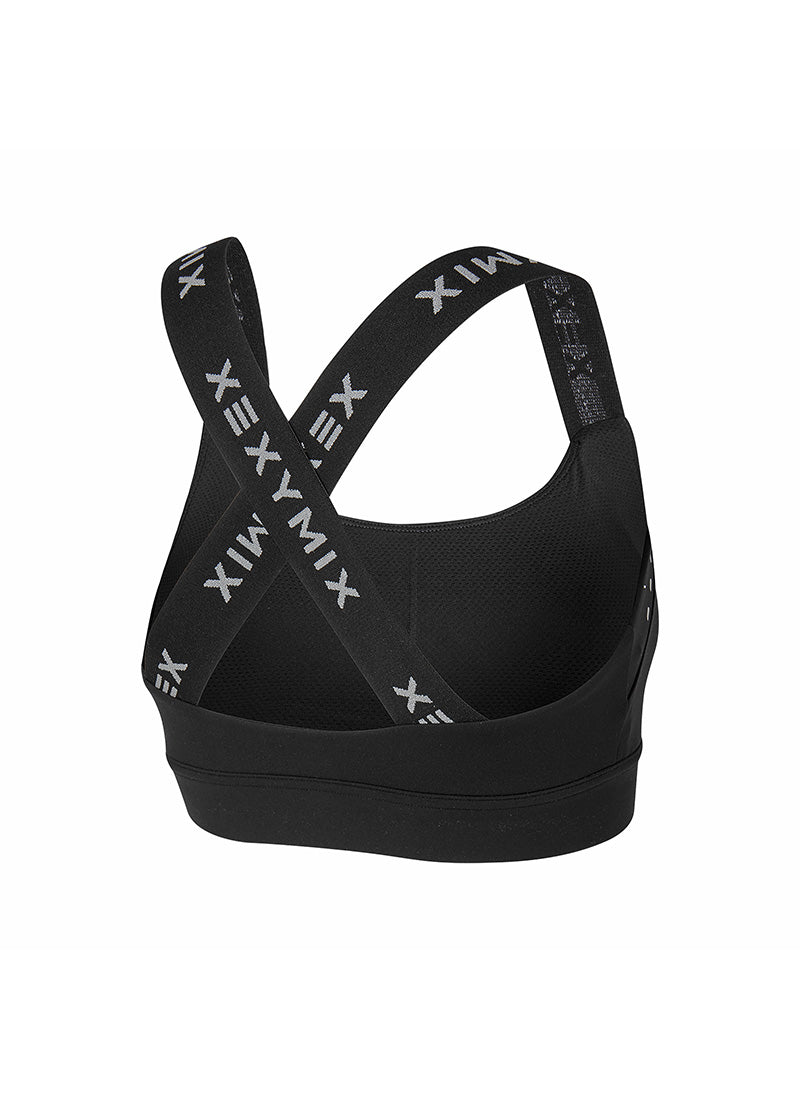 RX Black Label 360N Reflective Bra Top - High Visibility Sports Bra for Running, Cycling & Workouts - Moisture-Wicking & Breathable Activewear for Women