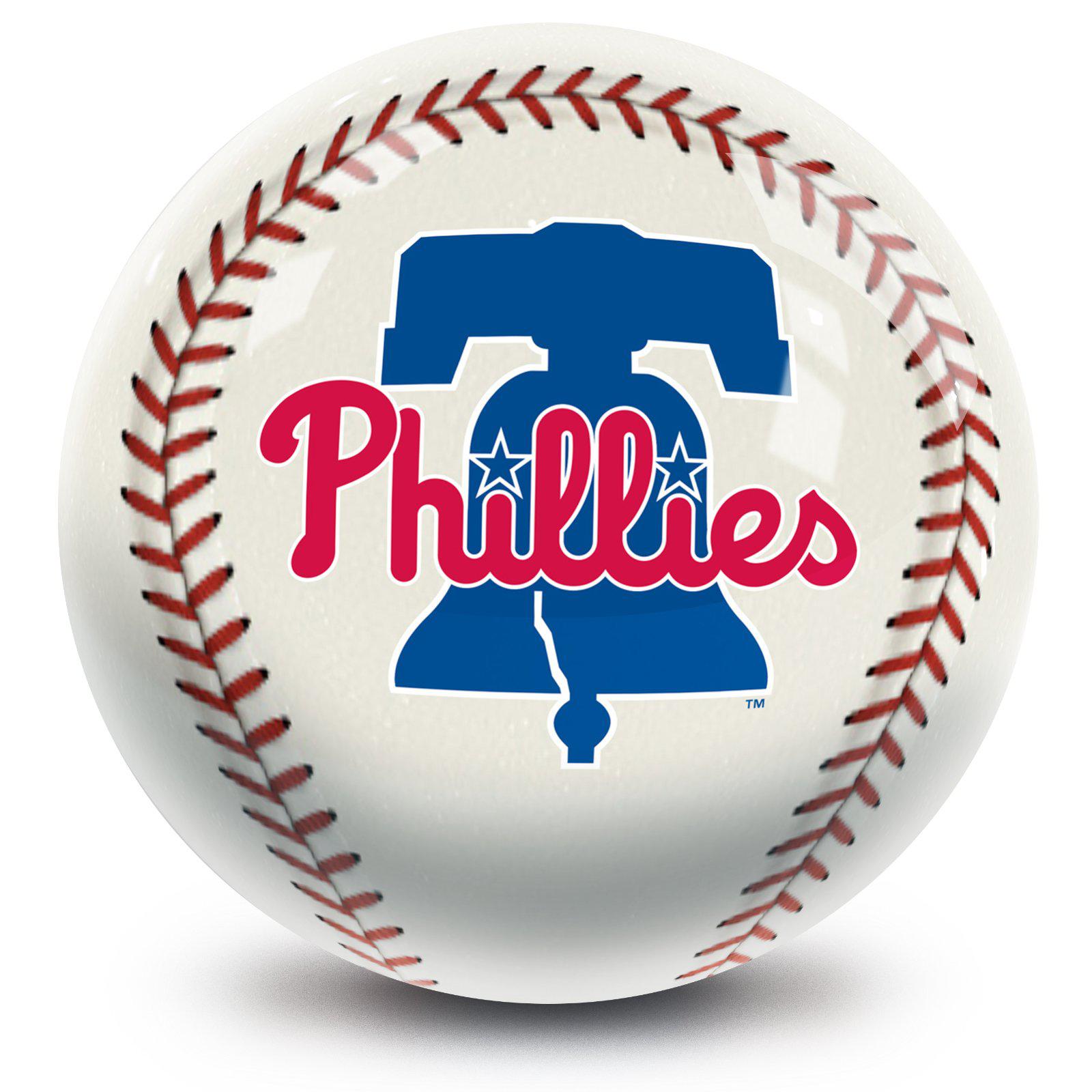 MLB Philadelphia Phillies Official Bowling Ball - Perfect for Bowling Enthusiasts & Baseball Fans | Great for League Play, Gifts & Sports Collectibles