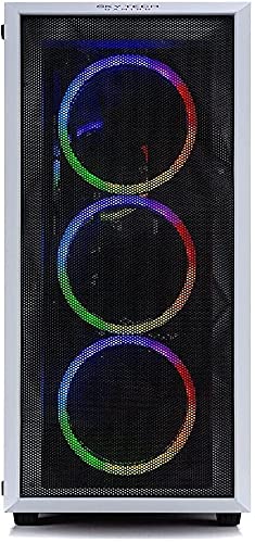 Skytech Chronos Gaming PC Desktop - AMD Ryzen 3 3100, NVIDIA GTX 1660 Super, 500GB SSD, 16GB DDR4 3200MHz, WiFi, Windows 11 Home | High Performance Gaming Computer for Esports, Streaming & VR | White RGB Tower