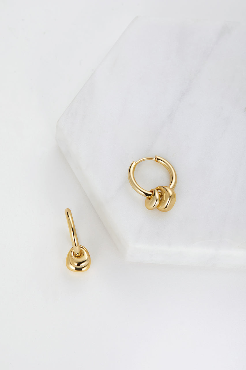 Sadie Large Gold Hoop Earrings for Women - Elegant Statement Jewelry for Parties, Weddings & Everyday Wear