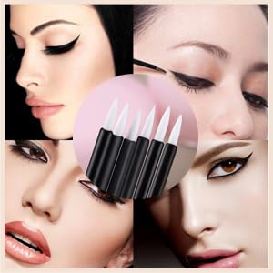 Disposable Eyeliner Brush Set - 20 Fine Point Eye Shadow & Lip Liner Applicators - Professional Makeup Tools for Precise Eyeliner, Eyeshadow & Lipstick Application - Perfect for Daily Makeup, Salon Use & Travel