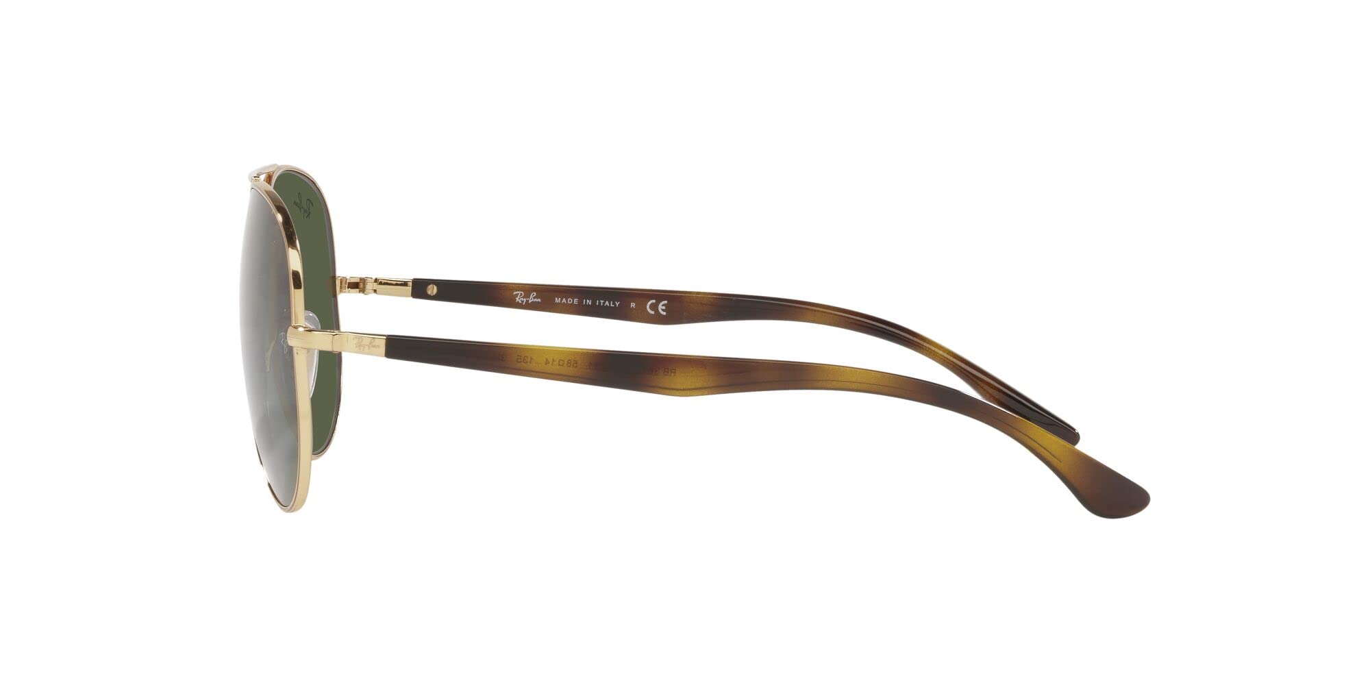 Ray-Ban RB3675 Classic Aviator Sunglasses for Men & Women - Polarized UV Protection - Stylish & Durable for Driving, Travel & Outdoor Activities