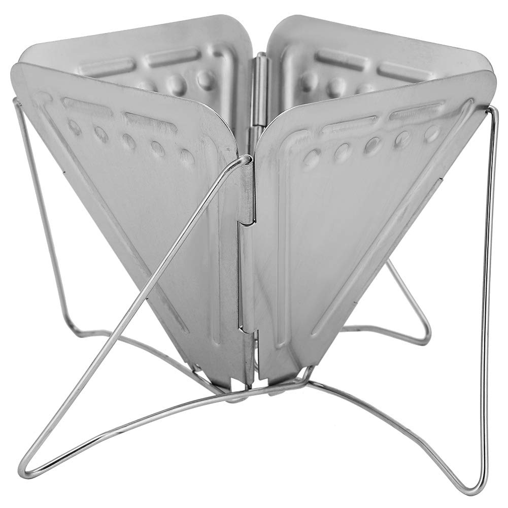 EVTSCAN Stainless Steel Portable Folding Coffee Drip Rack - Camping, Hiking & Outdoor Pour Over Coffee Maker for Stove Top - Perfect for Backpacking, Travel & Home Brewing