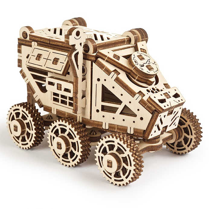 UGears Mars Buggy 3D Wooden Model Kit - DIY Mechanical Science Toy for Adults & Teens - Perfect for STEM Education, Home Decor & Gift Giving