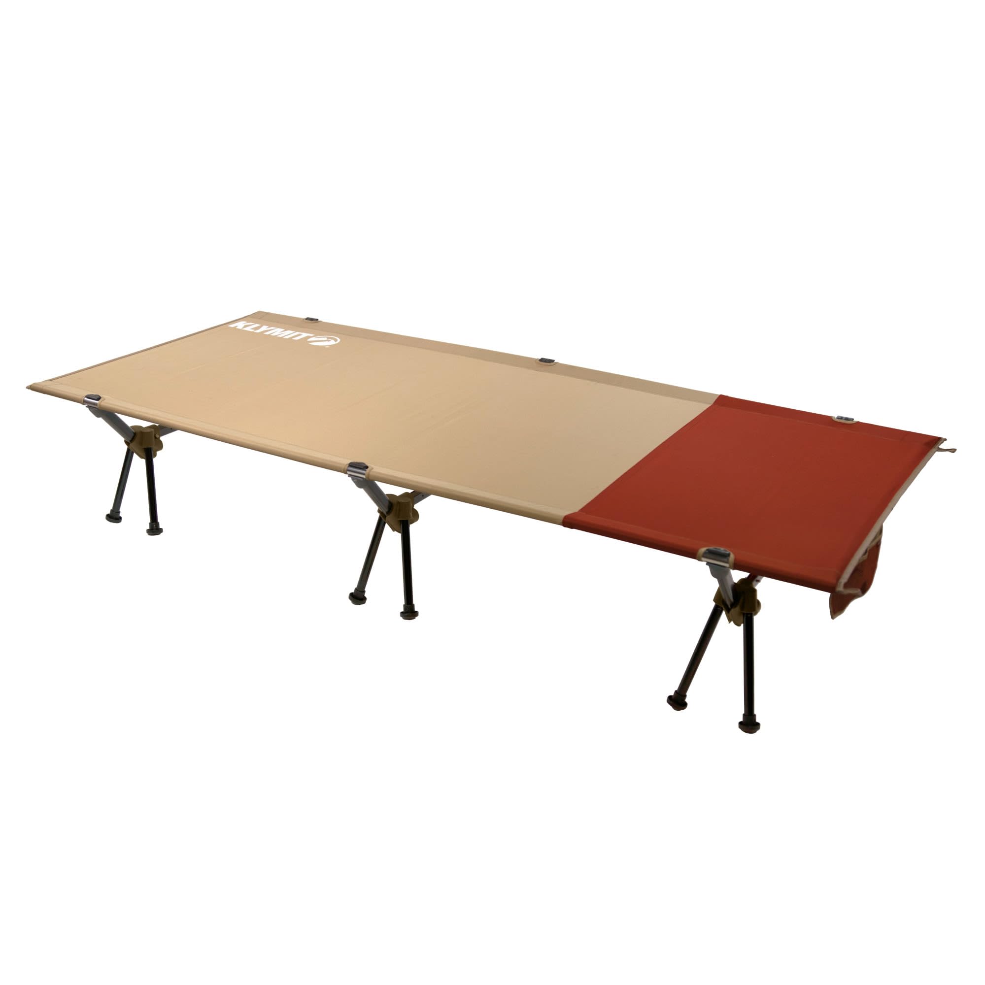 Klymit Cedar Mesa Large Camping Cot - Lightweight Portable Folding Bed for Outdoor Adventures, Hiking & Backpacking - Red (Great for Camping, Road Trips & Emergency Preparedness)