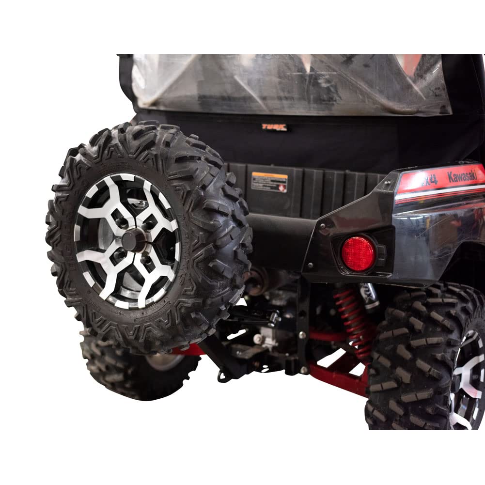 Tusk Hitch Mounted Spare Tire Carrier for Kawasaki Teryx4 800 (2014-2025) - Heavy Duty Off-Road Accessory for UTV & ATV Adventures