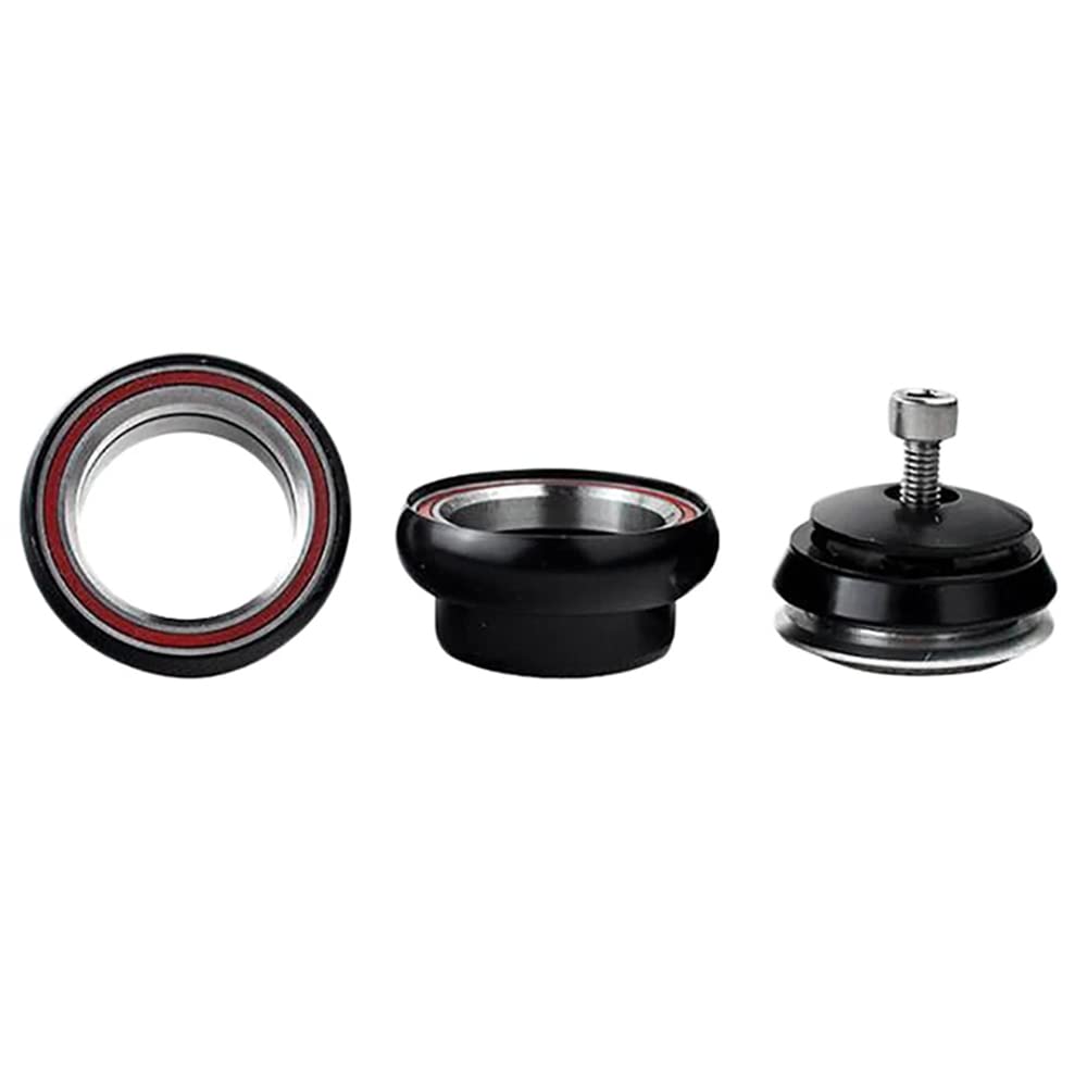 34mm Bike Headsets Steering Sealed Cartridge Bearings - CNC Threadless External Headset for Mountain & Road Bikes - Durable Silver Color - Perfect for Cycling Enthusiasts & Bike Upgrades