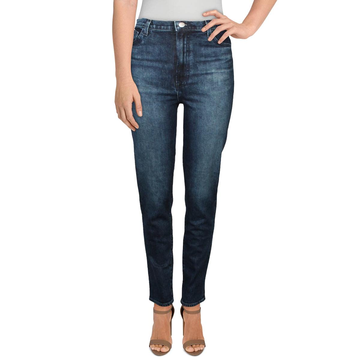 J Brand Women's High-Rise Straight Leg Jeans - Slim Fit Denim Pants for Casual & Office Wear | Perfect for Everyday Style & Comfort