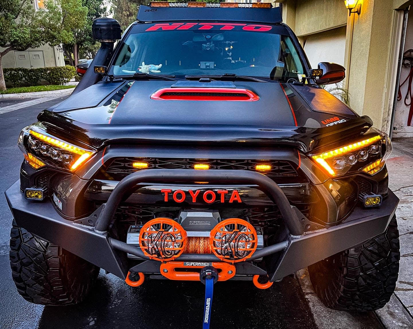 14-24 Toyota 4Runner MK II NOVA Series LED Projector Headlights - Black Housing - Upgrade Your Night Driving Visibility for Off-Road & Daily Commute