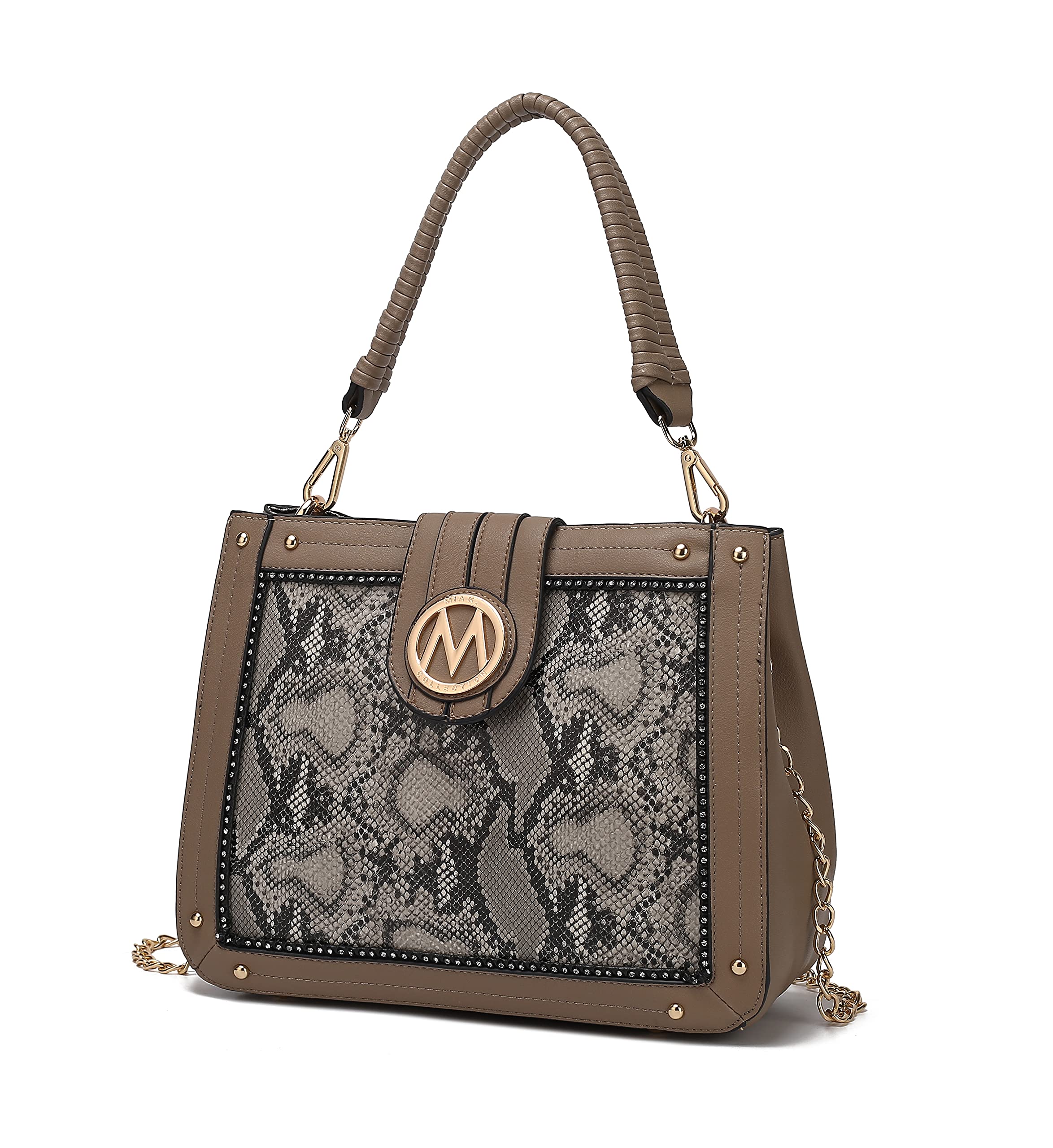 MKF Collection Women's Vegan Leather Crossbody Bag - Stylish Top Handle Shoulder Purse & Satchel Handbag by Mia K | Perfect for Work, Travel & Everyday Use