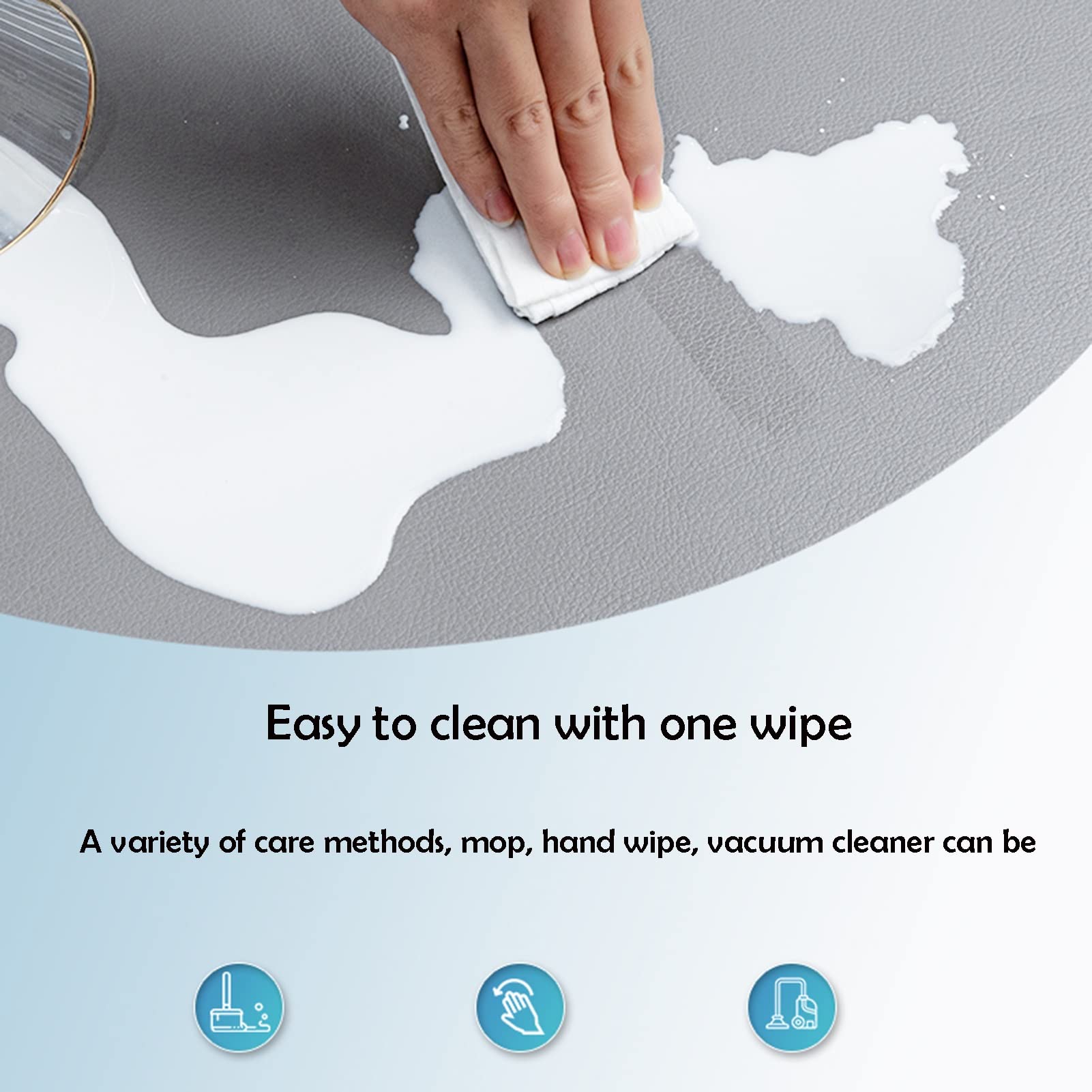 Non-Slip Floor Chair Mat for Hardwood & Wooden Floors - 70x120cm Office Chair Protector Mat for Home & Office (Grey) - Perfect for Desks, Gaming & Workspaces