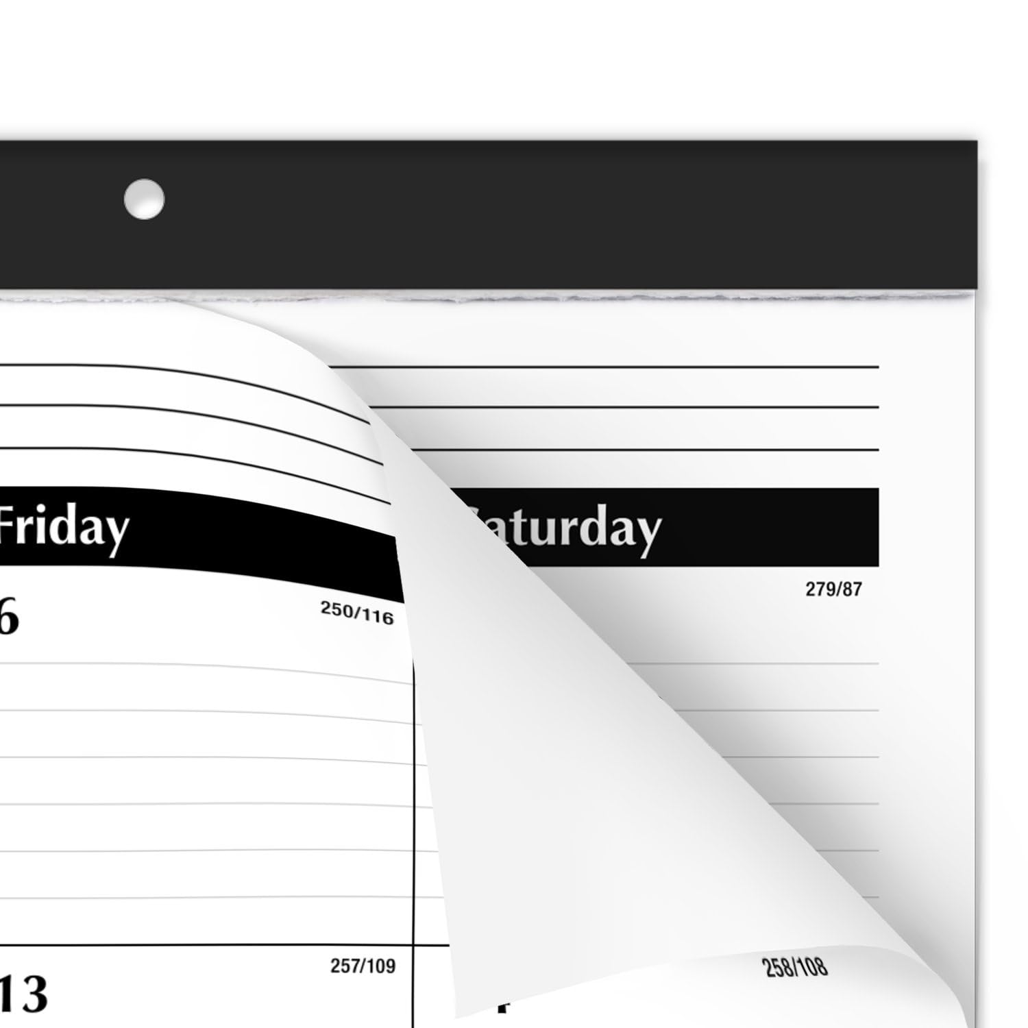 AT-A-GLANCE 2024-2025 Academic Desk Calendar - Monthly Planner with Ruled Daily Blocks (21.75