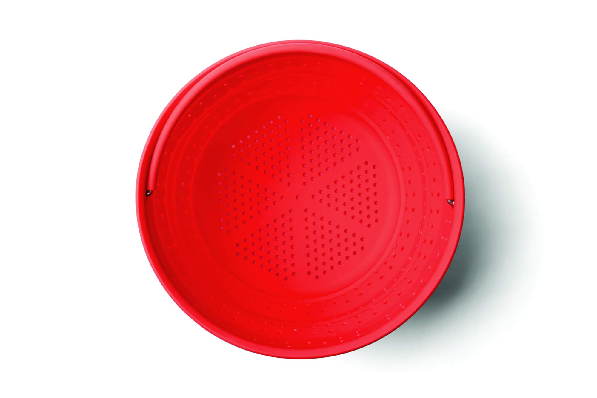 Fox Run Collapsible Silicone Steamer Basket for Instant Pot - 6 Quart, Red - Perfect for Vegetables, Dumplings & Seafood - Fits 6 Qt Pressure Cookers & Multi-Cookers