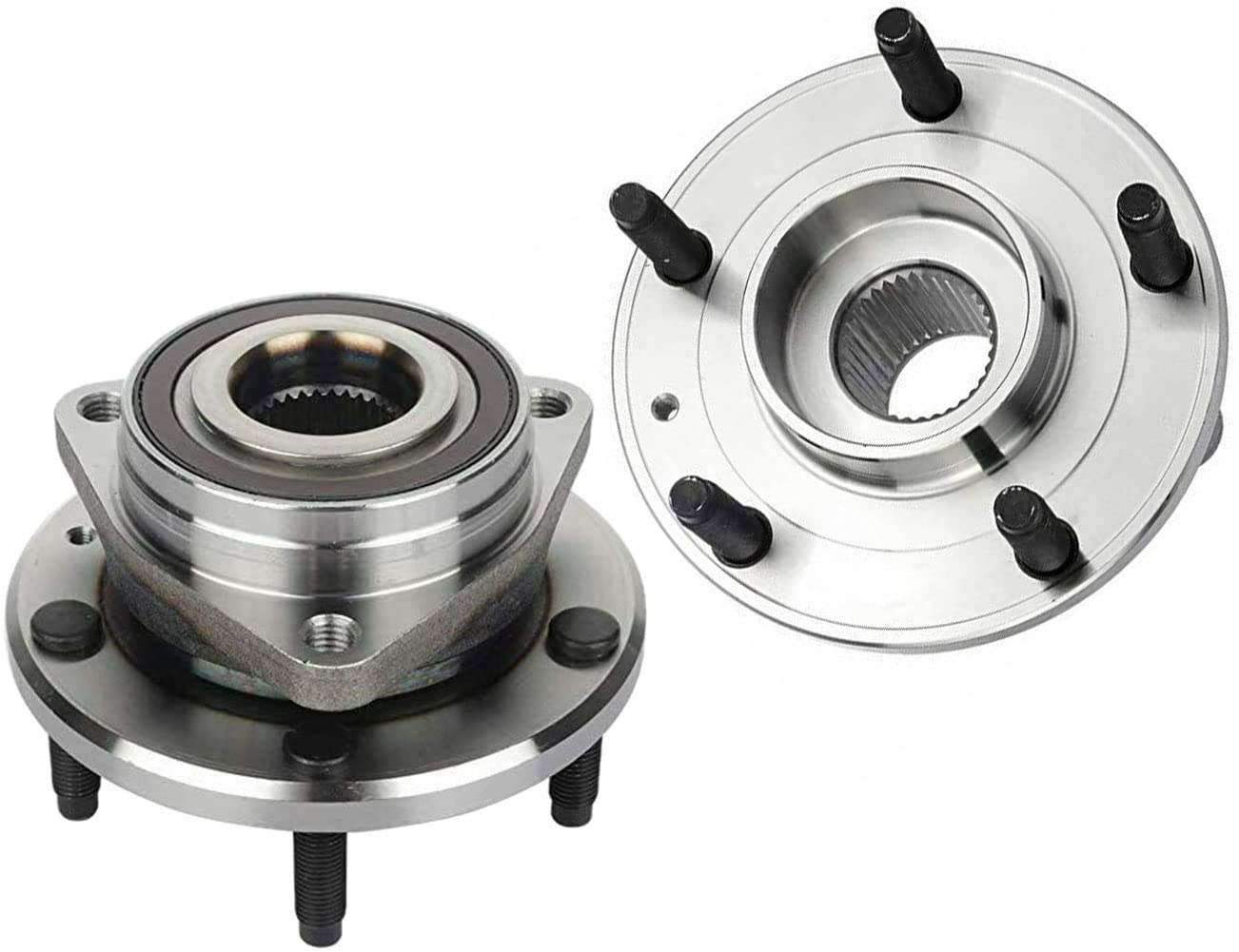 Afa Motors 512558 Rear Wheel Bearing Hub Assembly - 5 Lug Low-Runout Design - Compatible with Chevy Corvette 2014-2019 Models - 2 Pack - Perfect for Smooth Ride & Performance Driving