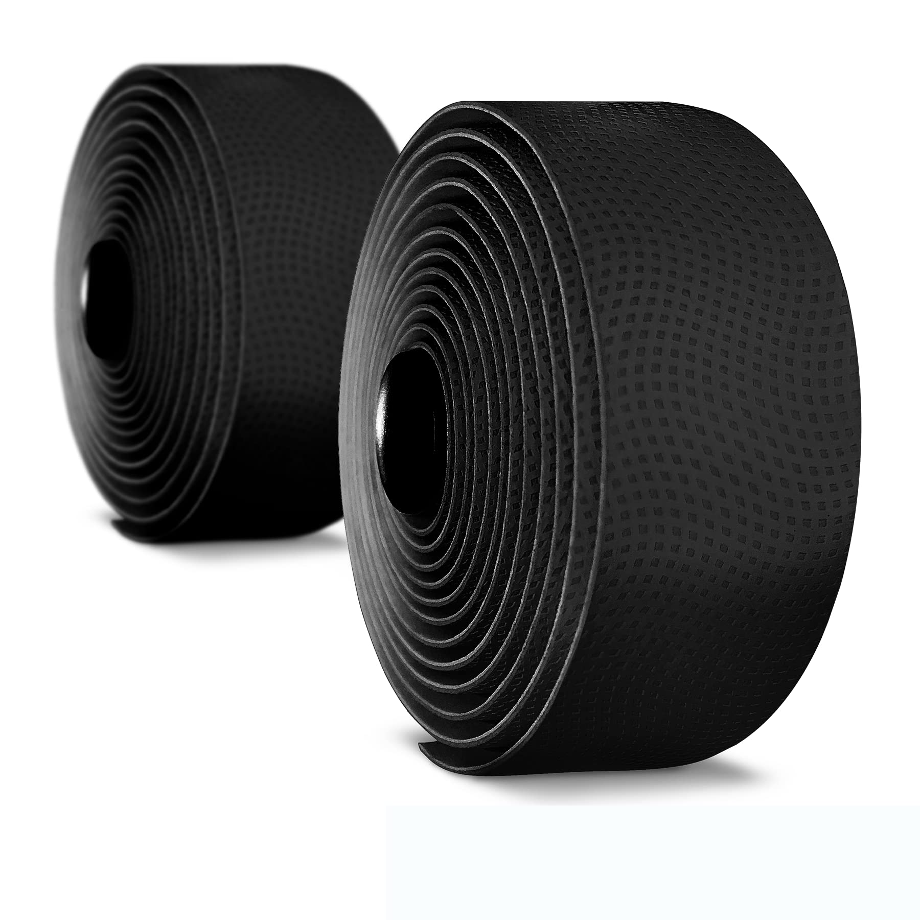 Premium PU Bike Handlebar Tape - Set of 2 (Black/Red/White/Pink/Blue) | Non-Slip Cycling Grip for Road & Mountain Bikes | Comfortable Ride for Commuting, Racing & Long-Distance Cycling