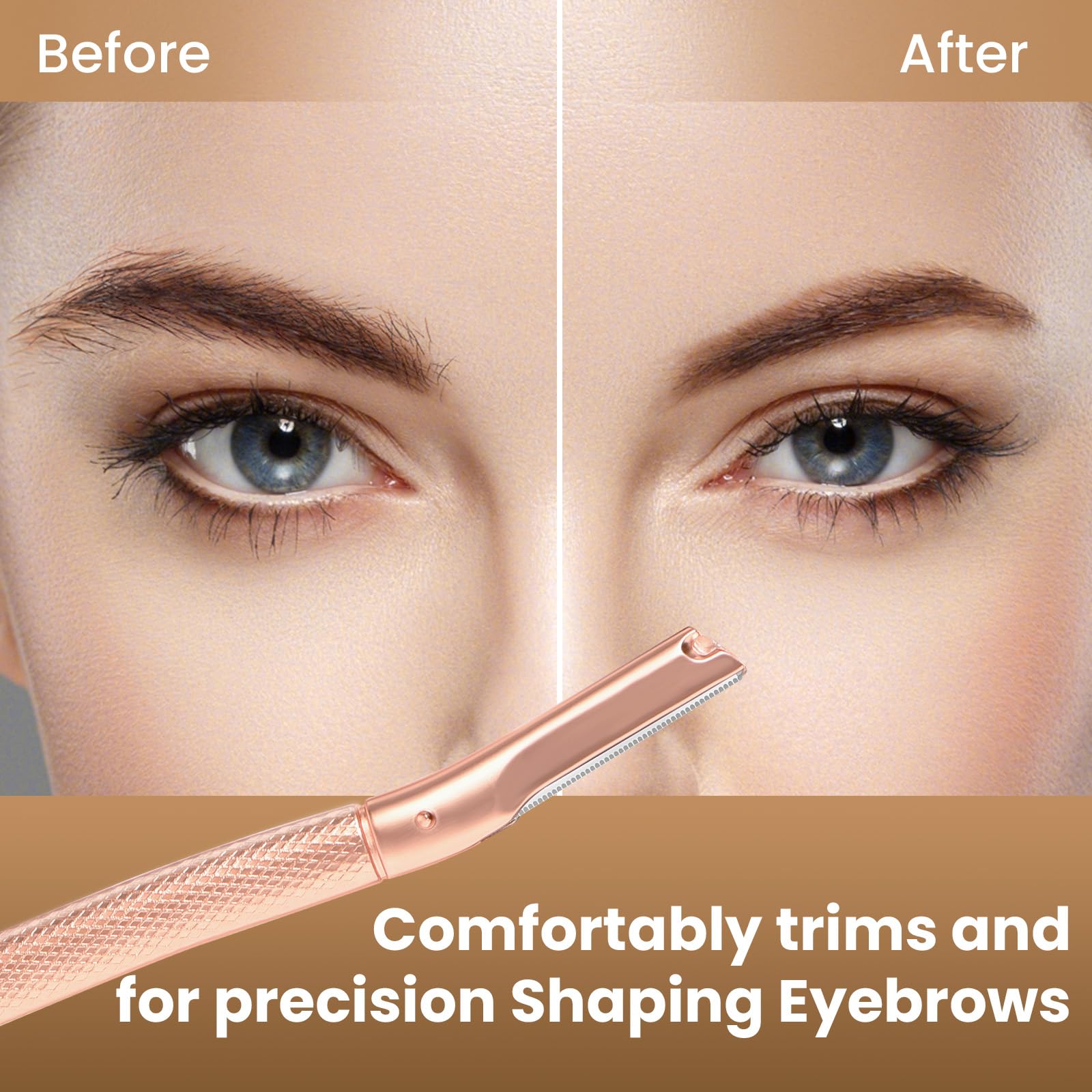 Professional Dermaplaning Tool for Face Exfoliation - Eyebrow Razor & Peach Fuzz Remover for Women | At-Home Facial Hair Removal & Skin Smoothing | Perfect for Pre-Makeup Prep & Skincare Routine