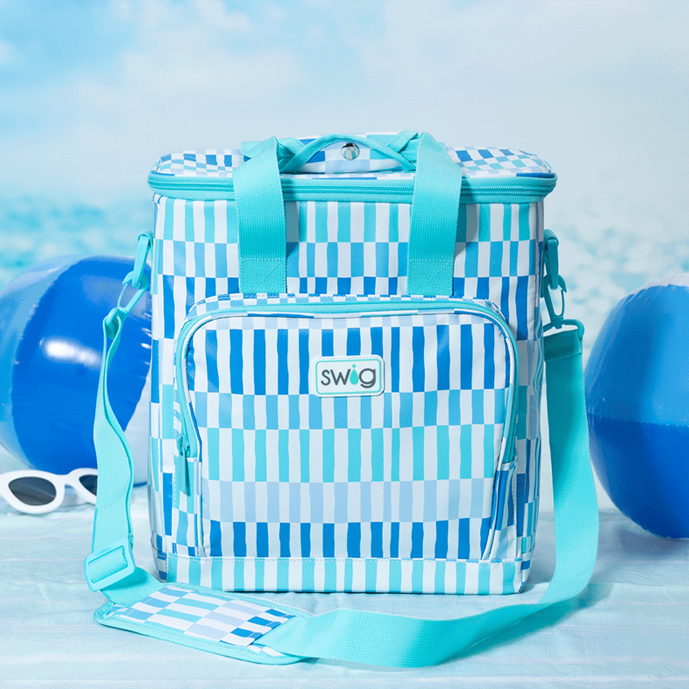 Glacier Stripe Boxxi 24 Cooler - Premium Insulated Cooler for Camping, Beach, Picnics & Outdoor Adventures - Keeps Drinks Cold for 24+ Hours - Perfect for BBQs, Tailgating & Road Trips