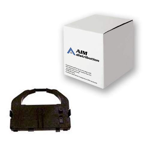 AIM Compatible Replacement Black Printer Ribbons for LX-80 LX-90 Printers (6-Pack, ERC-17BK) - High-Quality Generic Ink Ribbons for Office & Retail Label Printing