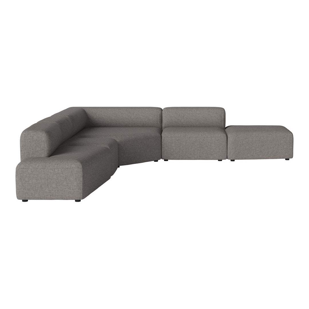 Modern L-Shaped Angle Corner Sofa with Open End & Chaise Lounge - Perfect for Small Spaces, Living Room, Apartment & Home Theater Seating