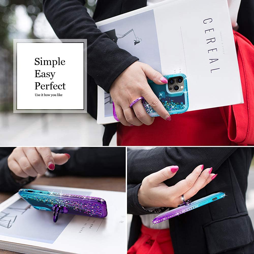 **Premium Bling Holographic Sparkle Glitter Phone Case for iPhone 13 Pro Max 6.7