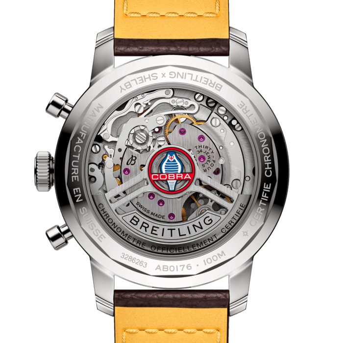 Breitling Top Time B01 Shelby Cobra Chronograph 41mm Stainless Steel Men's Watch - Luxury Sports Chronograph for Racing Enthusiasts & Collectors