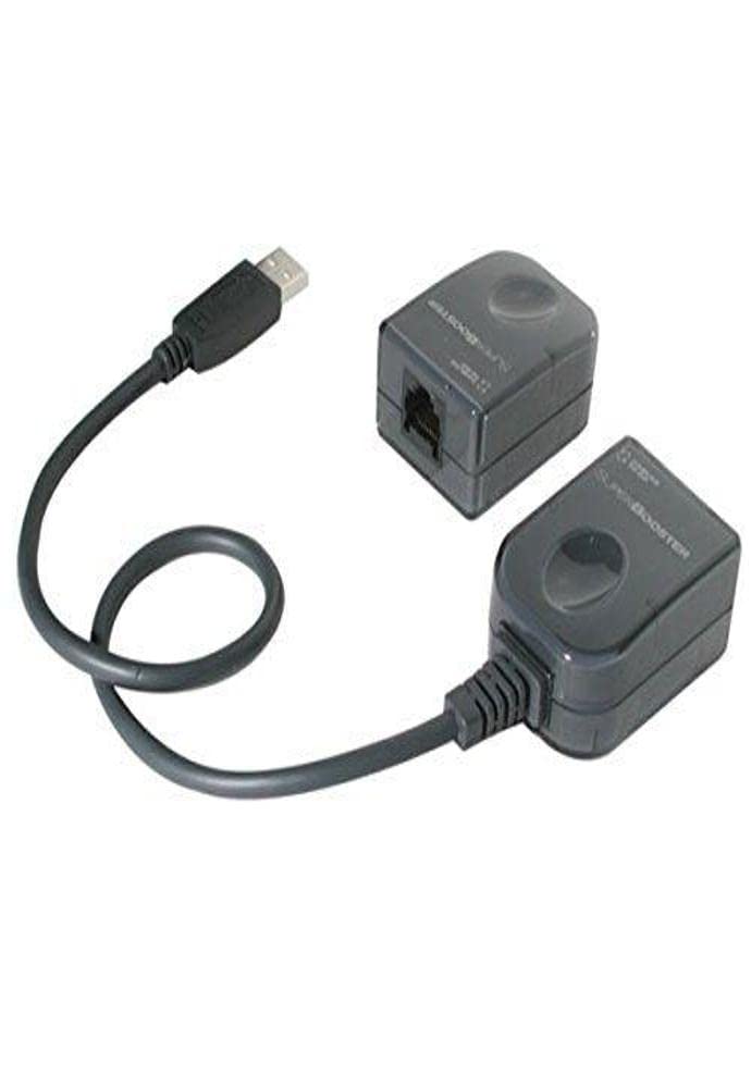 C2G USB 1.1 Extender with 150ft Cat5 Cable - SuperBooster USB Extension for Long Distance Data Transfer (Black) | Ideal for Home Office, Server Rooms & Remote Device Connectivity | Cables to Go 39993
