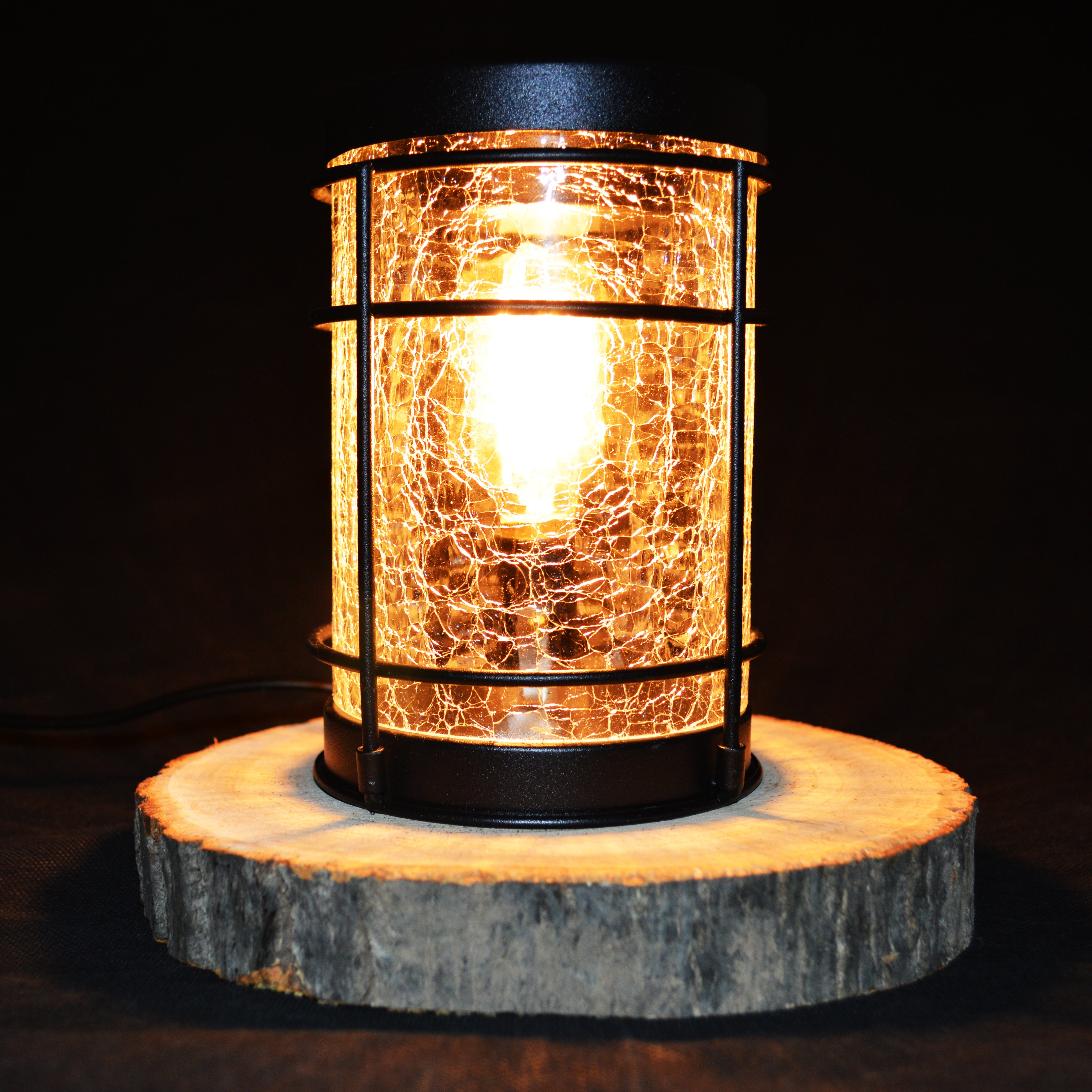 Cello Black Edison Crackle Electric Wax Warmer - Vintage Style Wax Melter for Home, Office & Spa - Aromatherapy Essential Oil Diffuser for Relaxation & Stress Relief