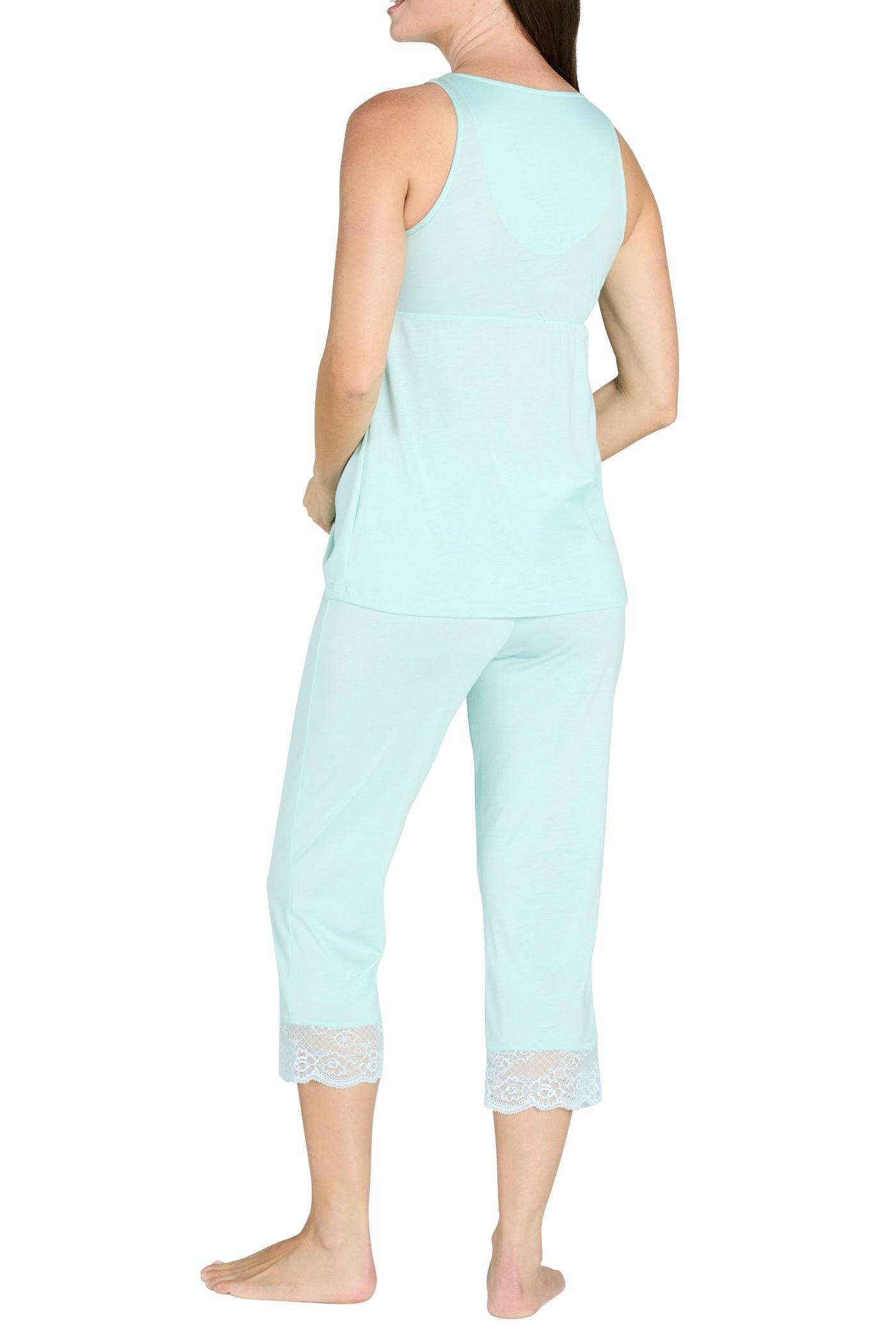 Leslie Tank Top & Cropped Pants Set - Women's Casual Workout Outfit for Yoga, Gym & Lounge Wear