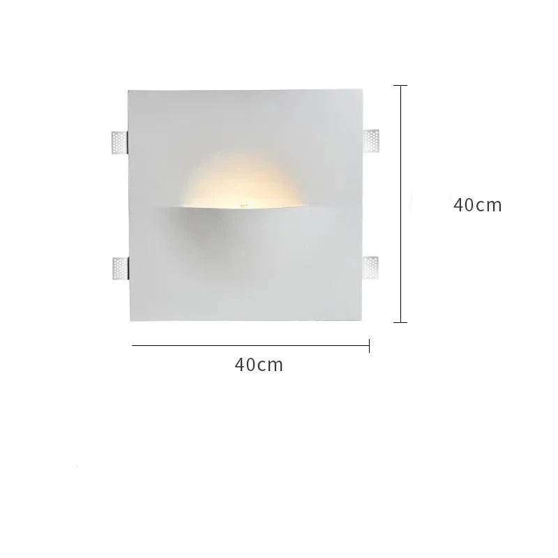 Minimalist Modern Edge Wall Light - Set of 2, LED Wall Sconce for Bedroom, Living Room, Hallway & Staircase Lighting