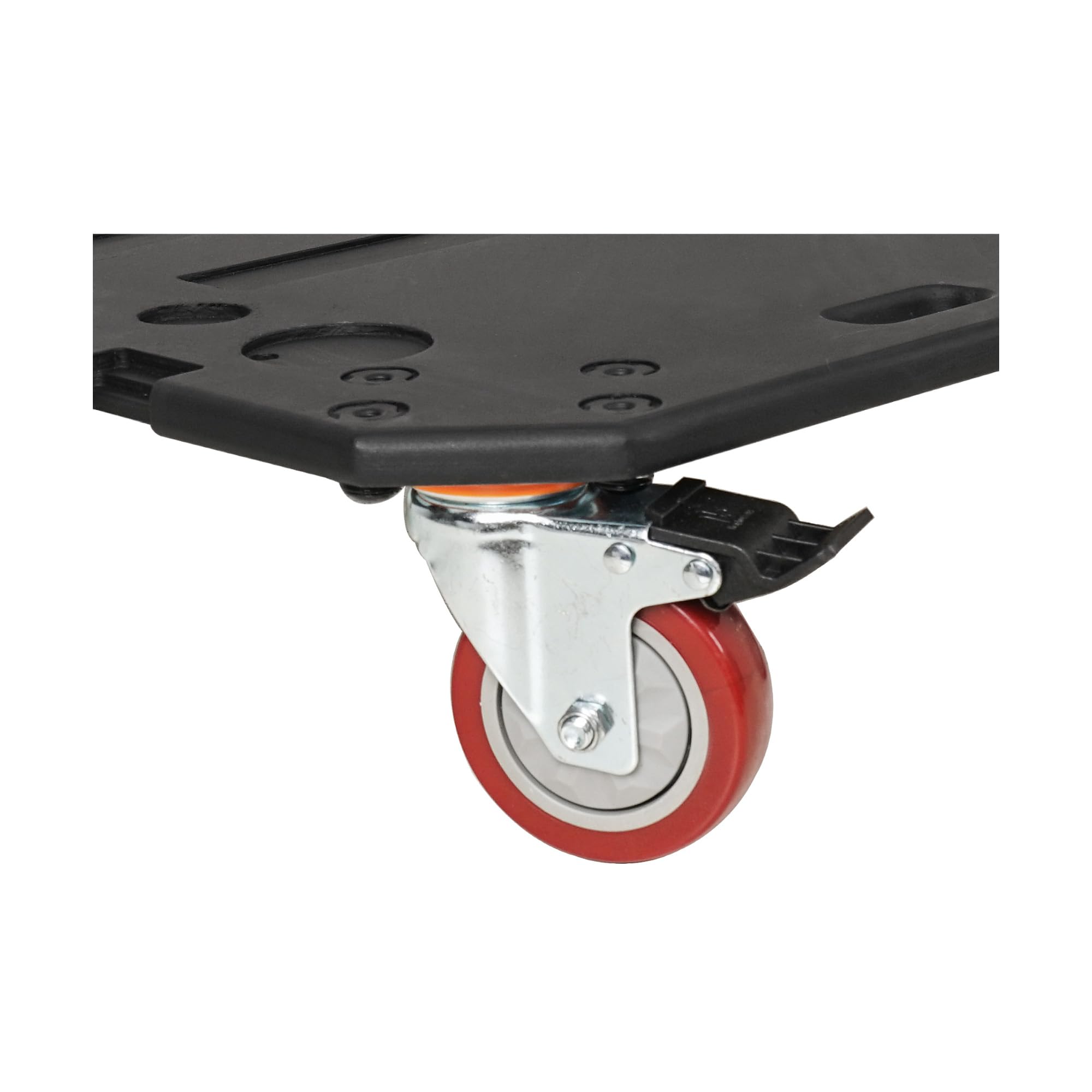 Sound Town STRC-ACB2 Plywood Caster Board with 4-Inch Wheels & Brakes - Heavy Duty Mobile Base for Audio Rack Cases | Perfect for Studio Equipment, DJ Gear & Road Cases Transport