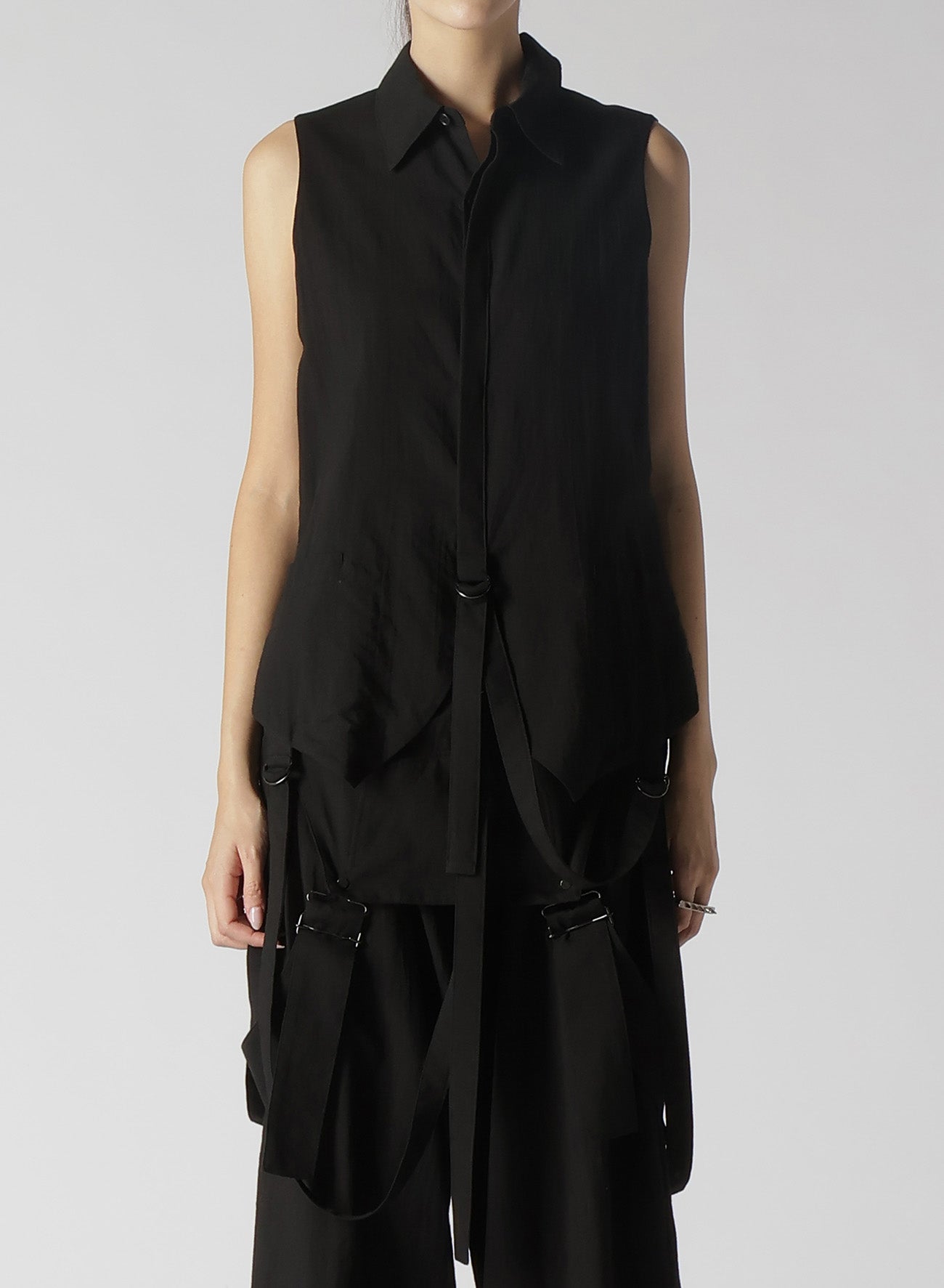 Cotton Tencel Lawn Hanging Strap Collar Vest for Women - Summer Boho Chic Layering Piece for Casual Outfits and Beach Cover-Up
