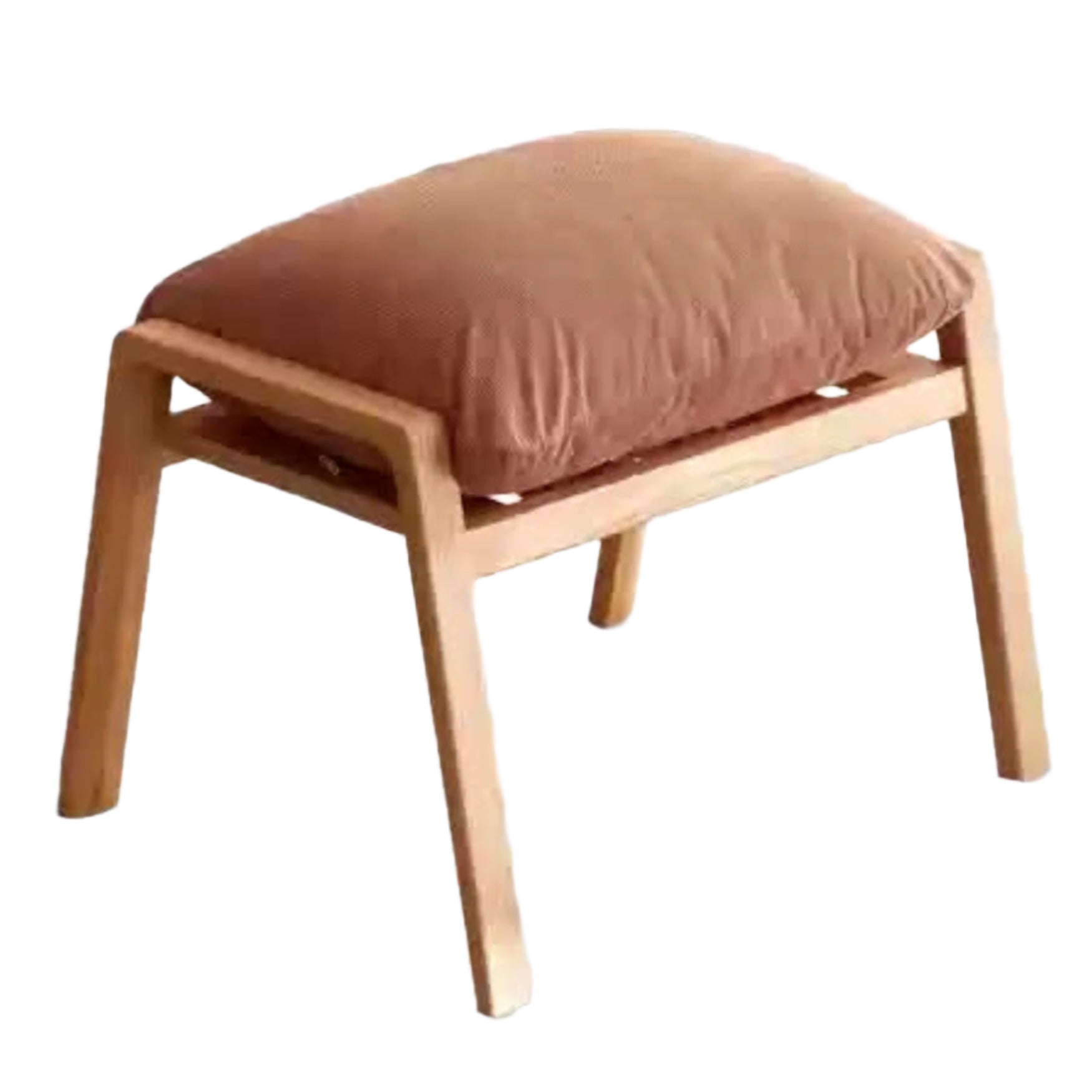 Solid Oak Wood Footrest Ottoman - Shoe Stool with Storage - Perfect for Living Room, Bedroom & Entryway - Durable & Stylish Home Decor
