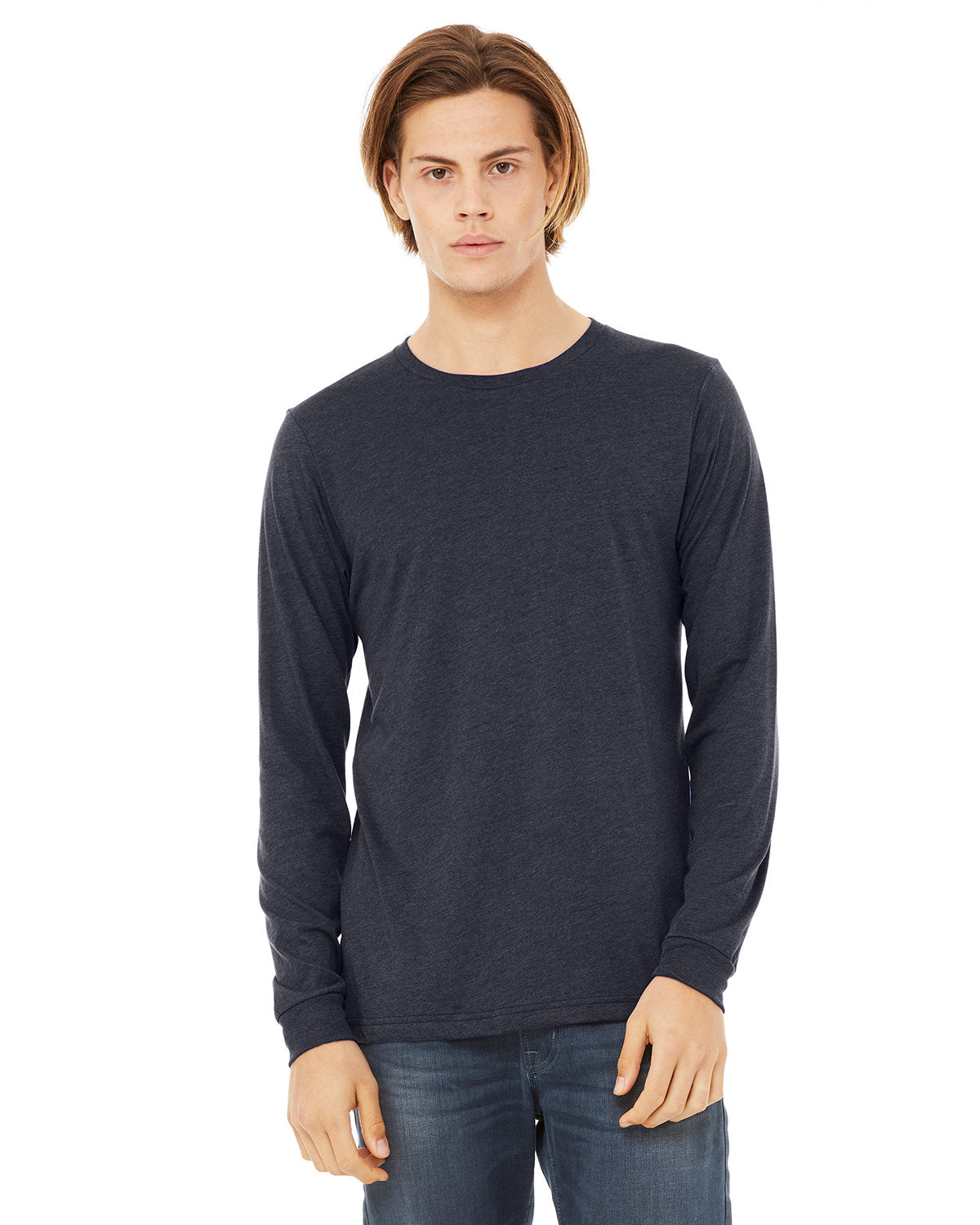 Bella + Canvas 3501 Unisex Jersey Long Sleeve T-Shirt - Soft Cotton Crewneck Tee for Men & Women - Perfect for Casual Wear, Layering & Everyday Comfort
