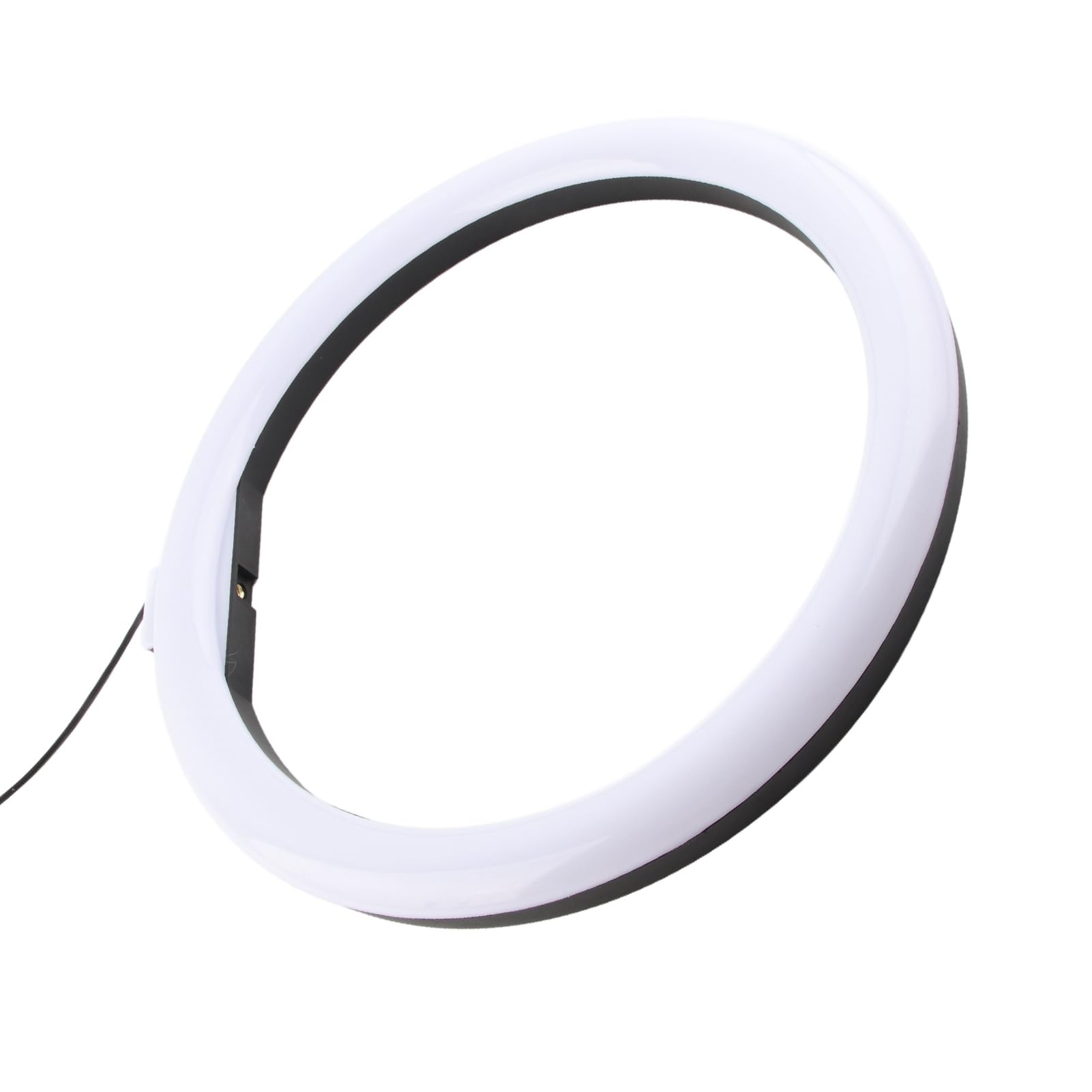 10W Portable LED Ring Light with Phone Holder - Adjustable Brightness 3000-600K for Selfies & Video Calls