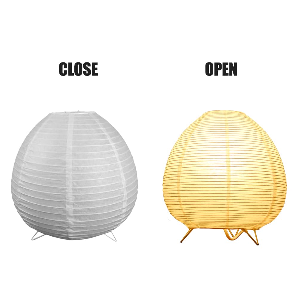 Modern White Paper & Chrome Bedside Table Lamp - 9
