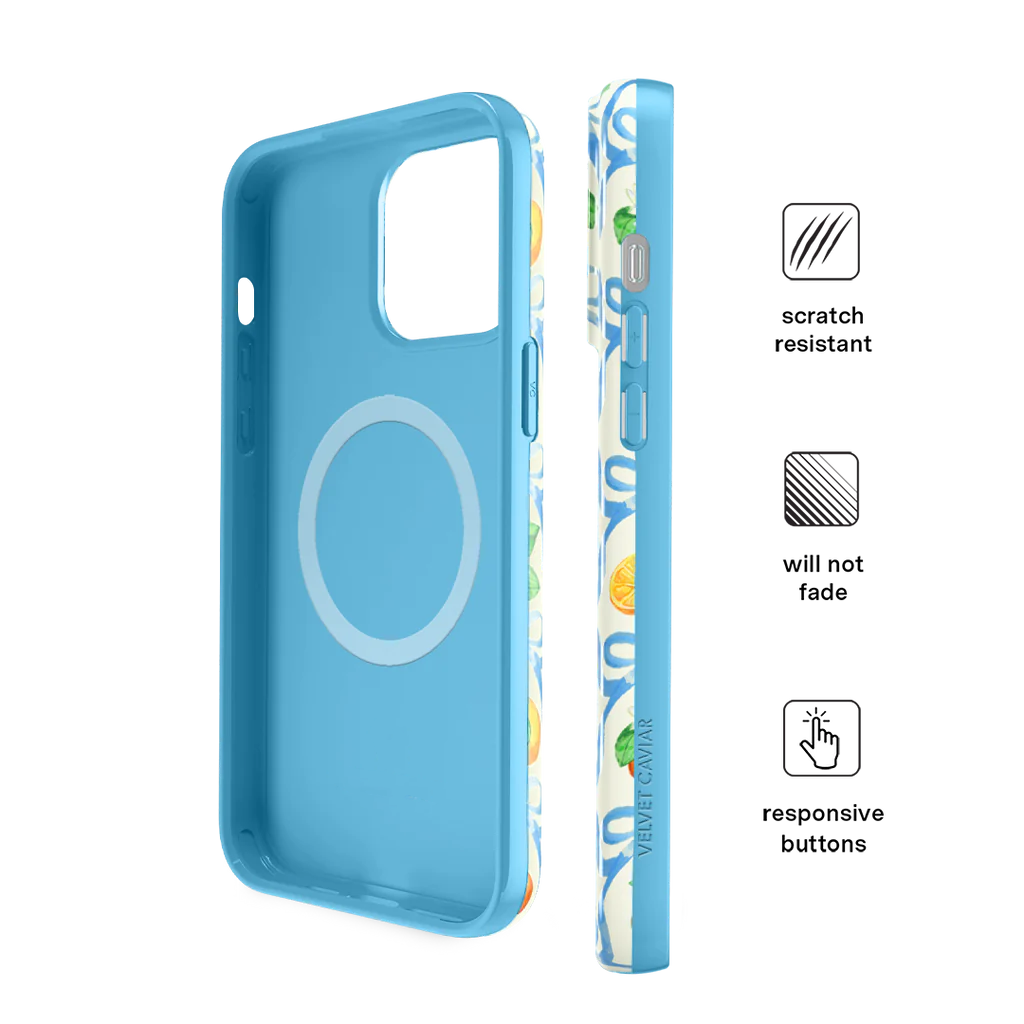 Orange Blossom iPhone Case - Floral Design Protective Cover for iPhone 13/14/15 Pro Max - Durable Slim Aesthetic Phone Case for Women & Girls - Perfect for Everyday Use, Travel & Gifting