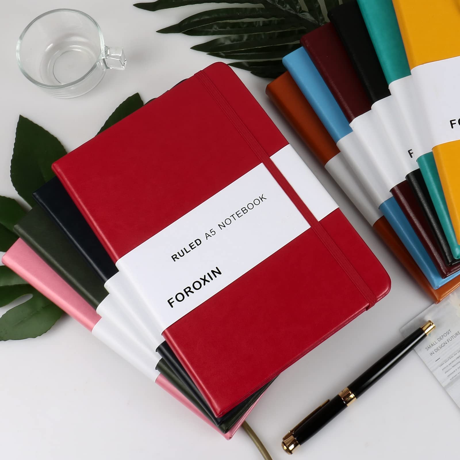Premium Leather Lined Journal Notebook for Women & Men - 8.3