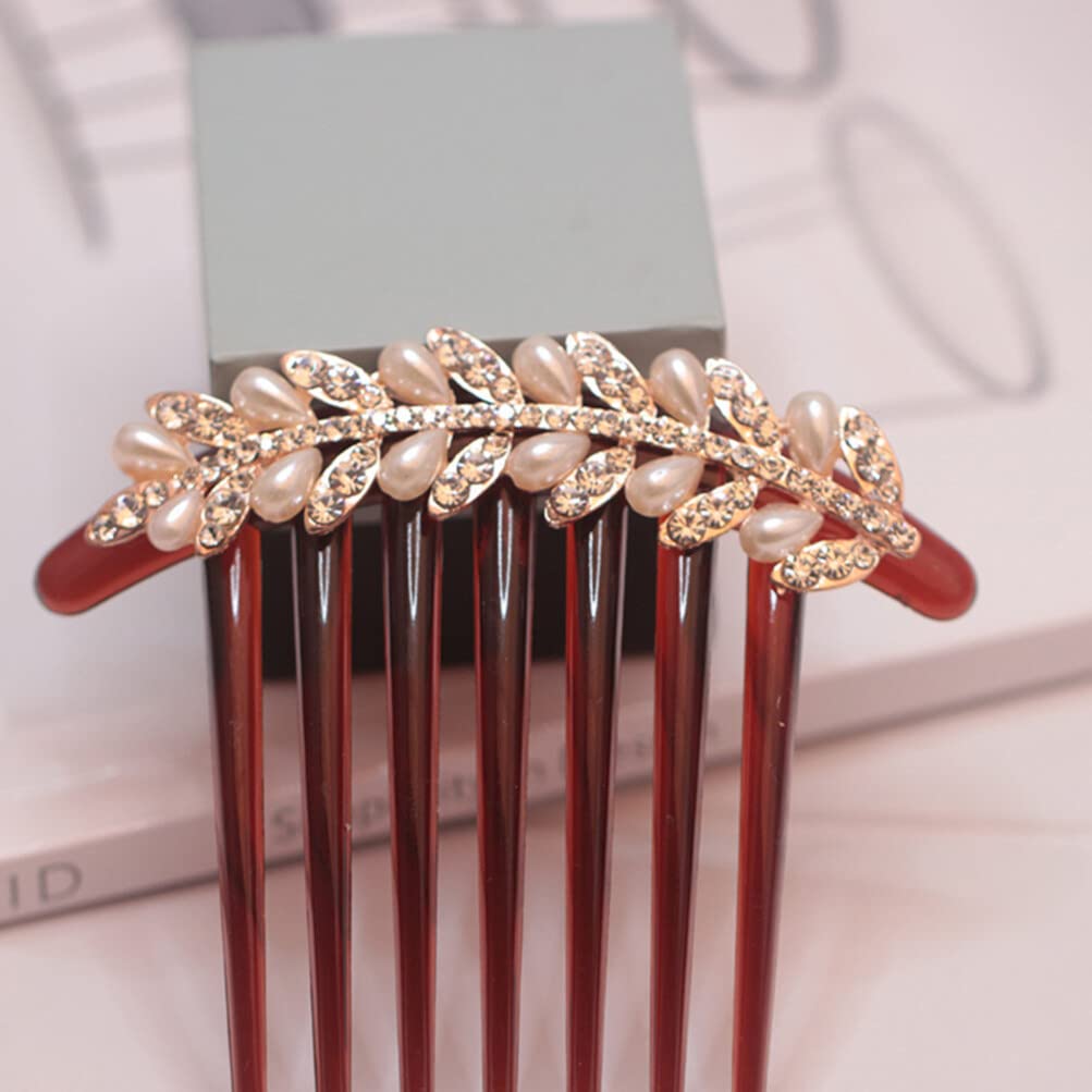 Beaupretty Elegant Crystal Pearl Hair Clips for Women - Handmade Wedding Bridal Hair Accessories, Fine Hair Pins, Bow Hair Clips, Bun & Bangs Styling - Perfect for Weddings, Prom, Parties & Special Occasions