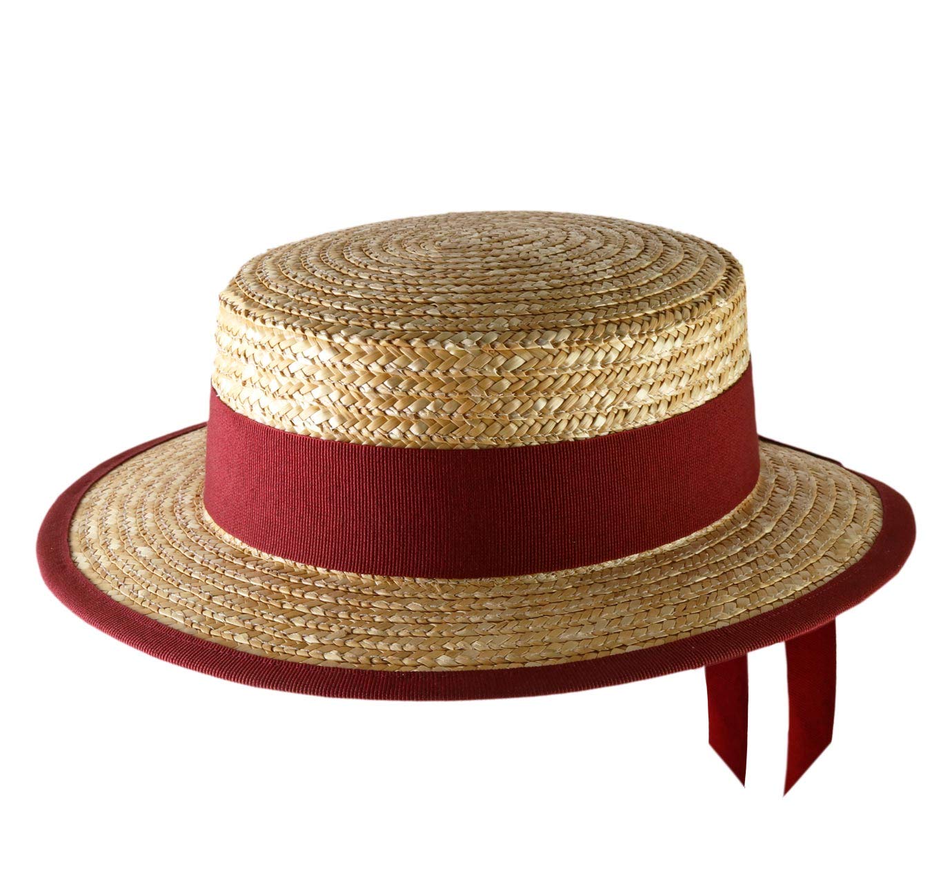 Stylish Gondolier Boater Hat - Classic Straw Hat for Men & Women - Perfect for Summer Outings, Weddings, and Venetian-Themed Parties
