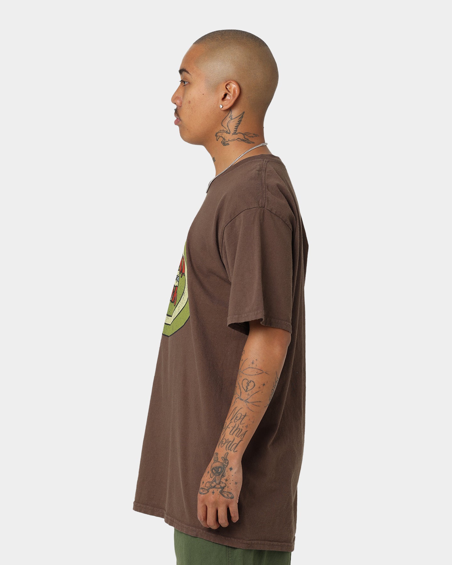 American Thrift X Daria Sick Sad World Graphic T-Shirt - Brown Vintage Cartoon Tee for Casual Wear & 90s Nostalgia Fashion