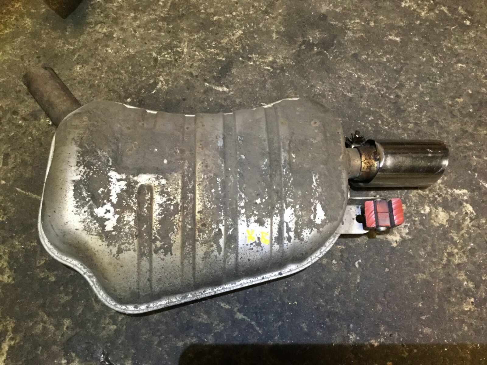 2003-2006 Audi A8L D3 Left Driver Side Rear Exhaust Muffler OEM 4E0253611 - Perfect for Performance Upgrades & Replacement Parts