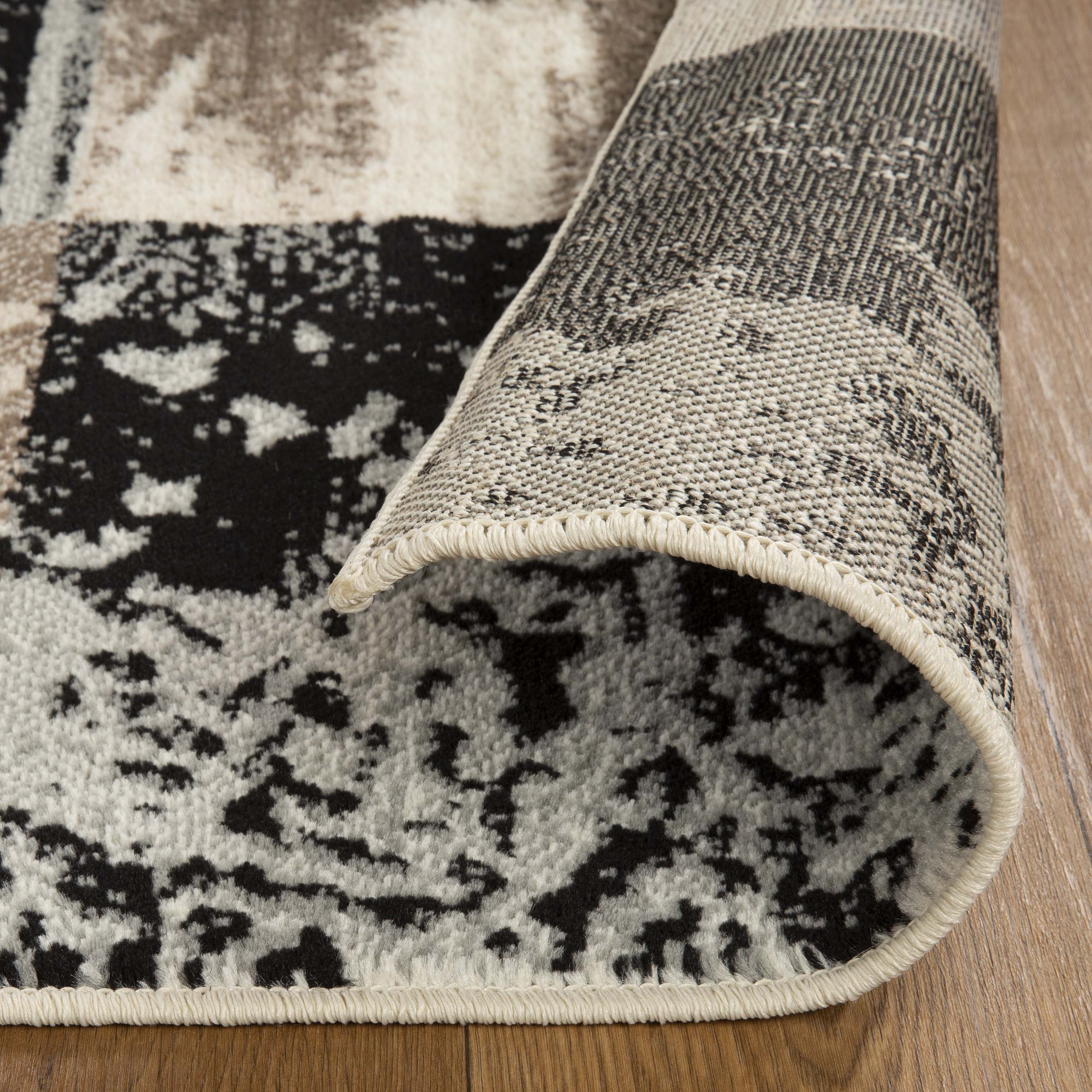 Brentwood Modern Abstract Indoor Area Rug - Soft Non-Slip Living Room Carpet for Bedroom, Dorm & Home Decor