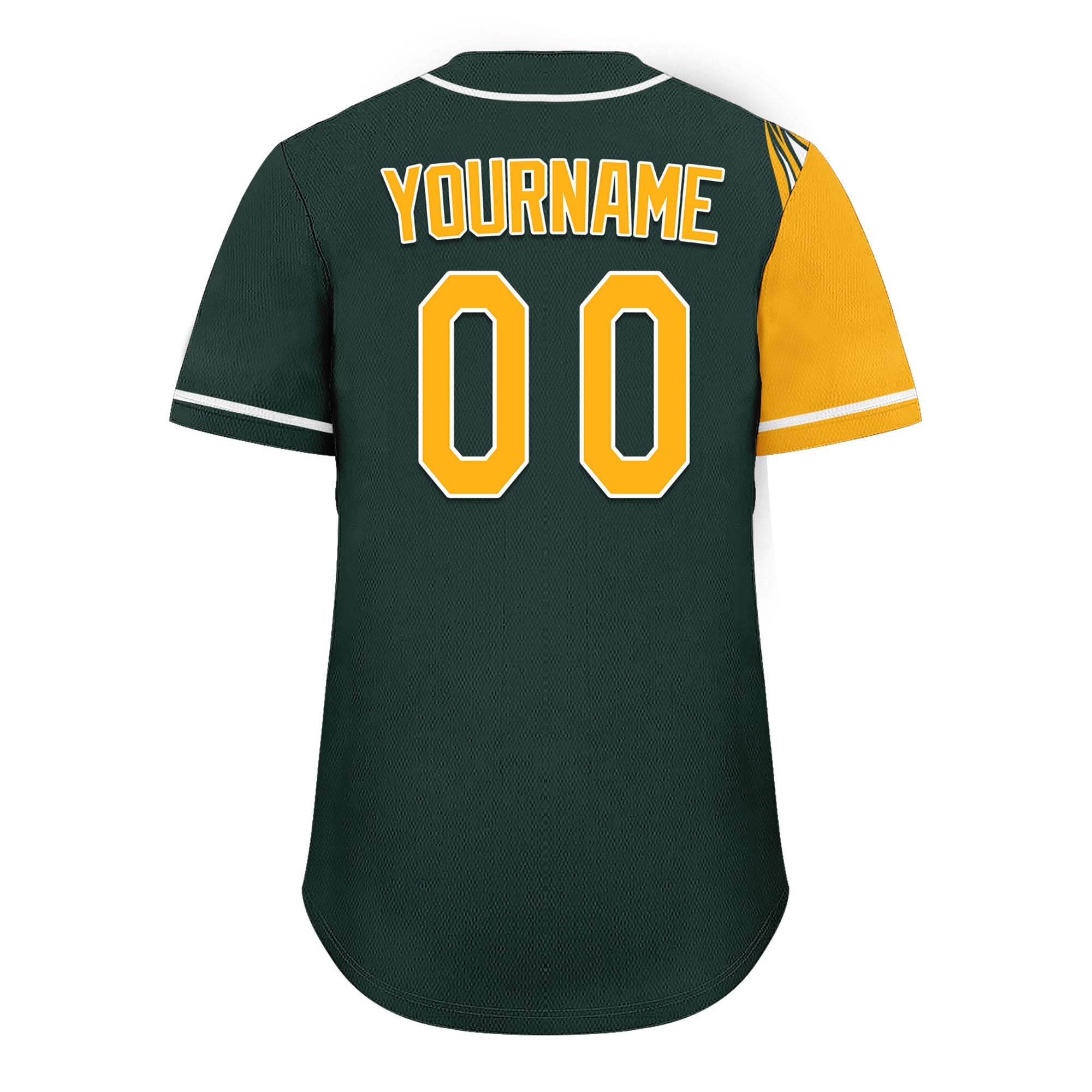 Custom Green & Yellow Vintage Baseball Jersey - Personalized Authentic MLB Style Jersey UN002 D0b0a00 - Perfect for Baseball Games, Team Uniforms & Fan Apparel