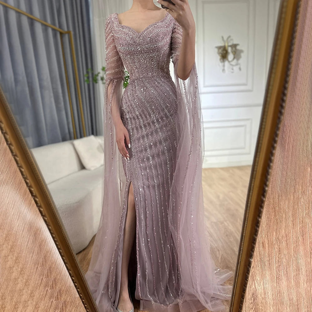 Elegant Blue Sweetheart Mermaid Evening Gown with Beaded Overskirt - Luxury Wedding Party Dress for Women 2025 | Perfect for Formal Events, Prom, Bridesmaid & Special Occasions