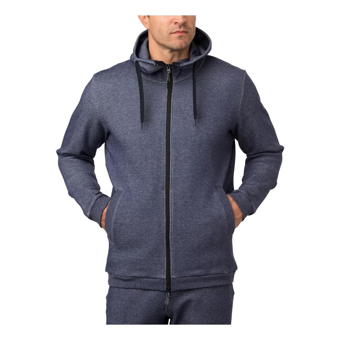 ASICS Men's Dual-Zip Performance Hoodie - Lightweight Sweatshirt for Running, Gym & Casual Wear | Moisture-Wicking Athletic Pullover for Workouts & Outdoor Activities