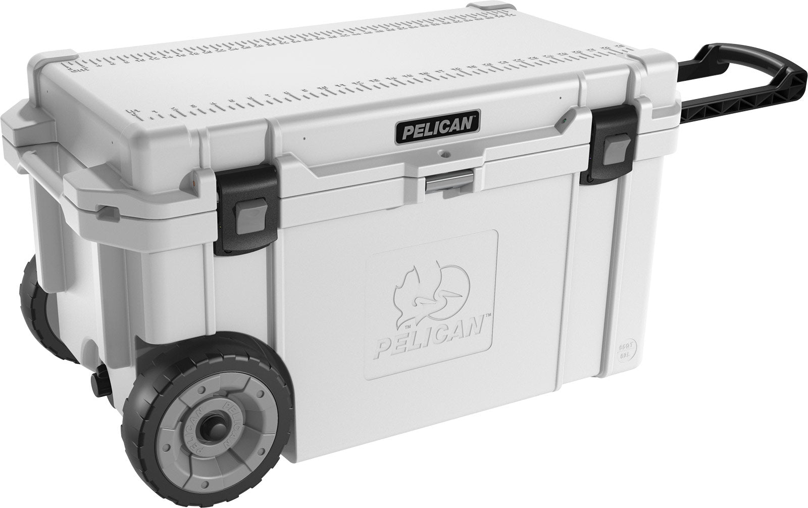 65 Quart Elite Wheeled Cooler - Heavy Duty Rolling Cooler for Camping, Beach, Tailgating & Outdoor Adventures - Insulated Ice Chest with Wheels & Handle