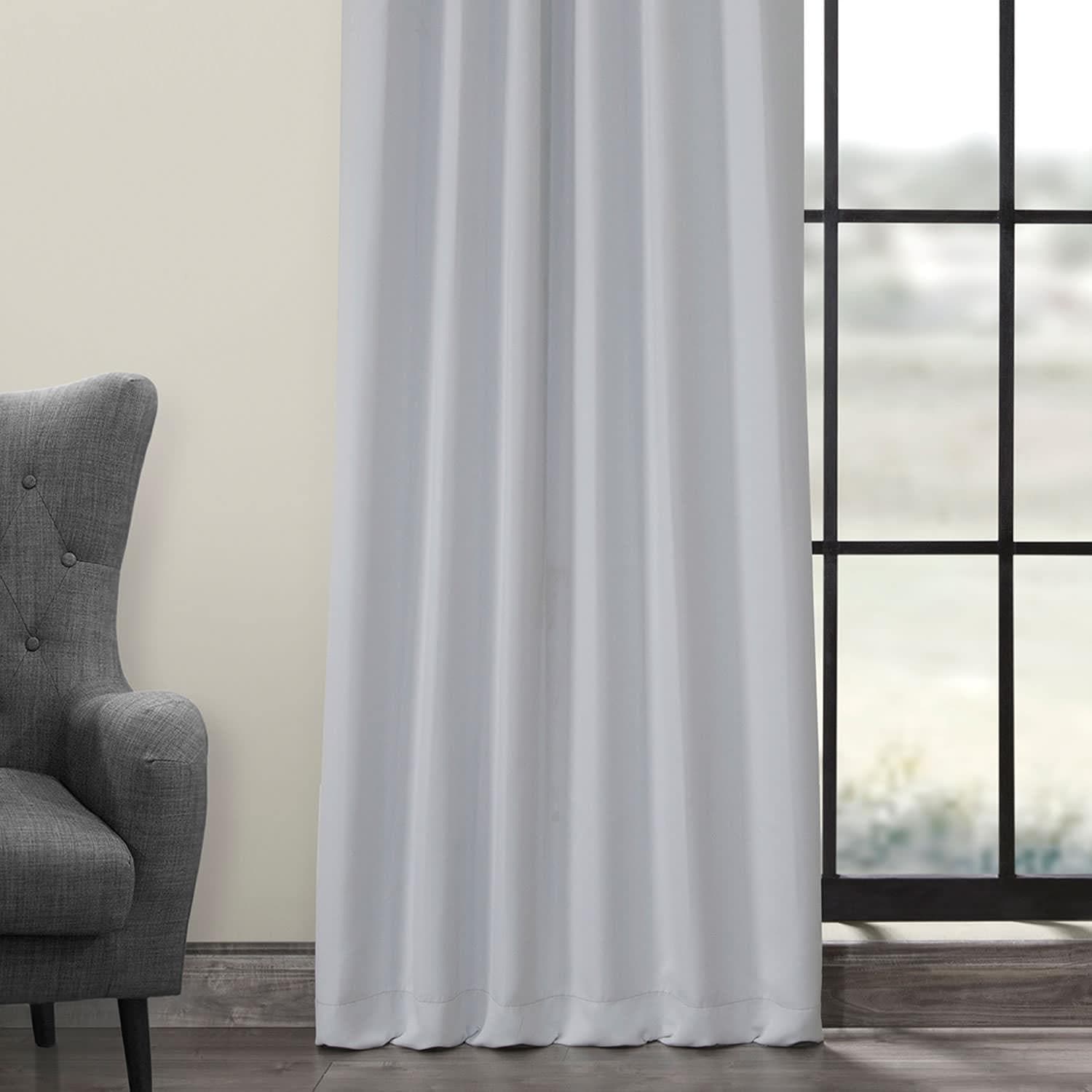 Arctic Grey Blackout Curtains - Thermal Insulated Room Darkening Drapes for Bedroom, Living Room & Nursery - Noise Reducing & Energy Saving Window Treatments